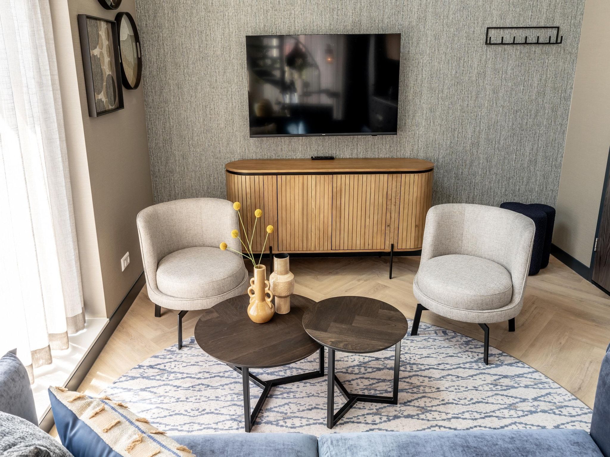 De woonkamer van Delft 4B in Delft