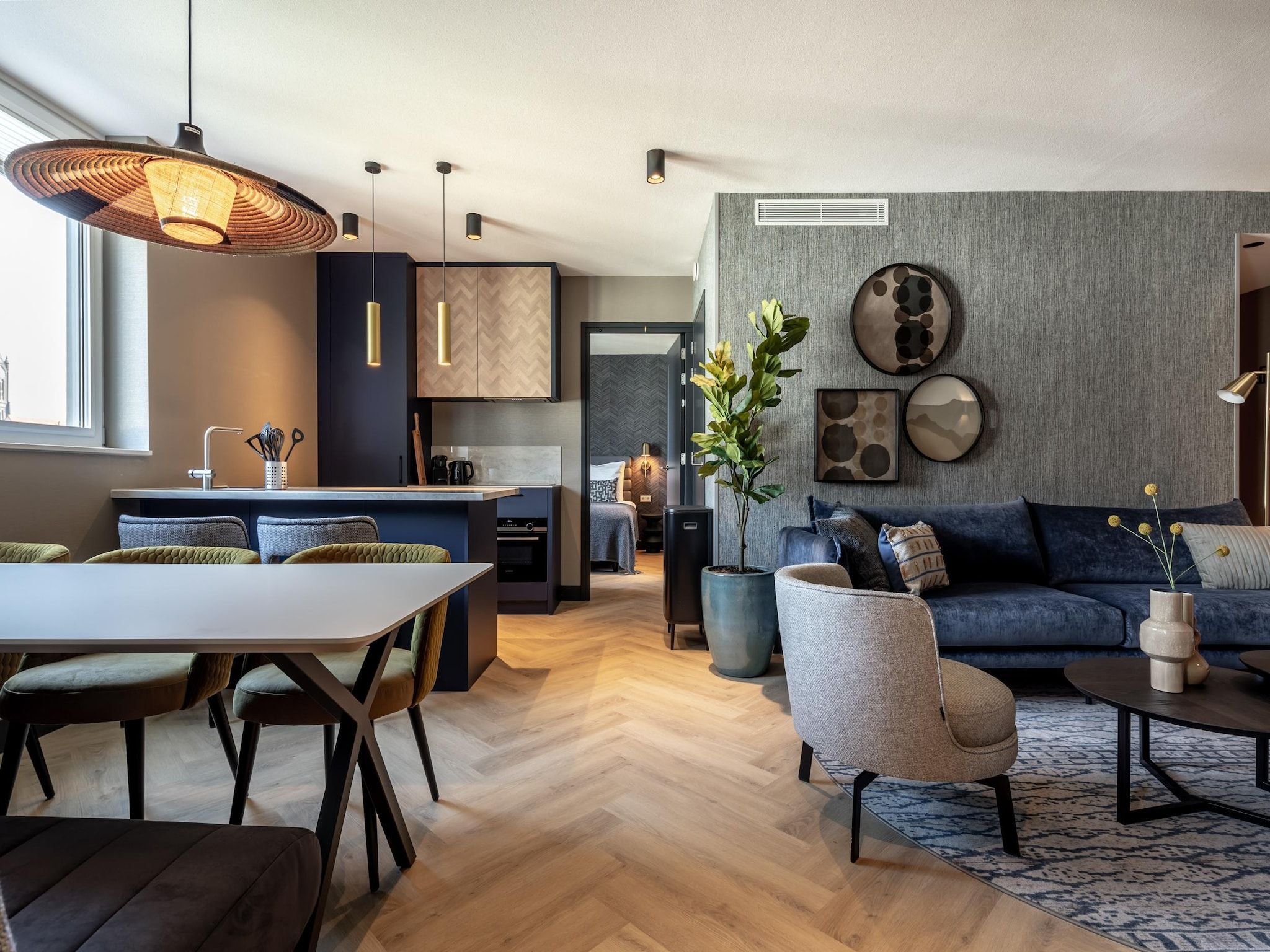 De woonkamer van Delft 5B in Delft