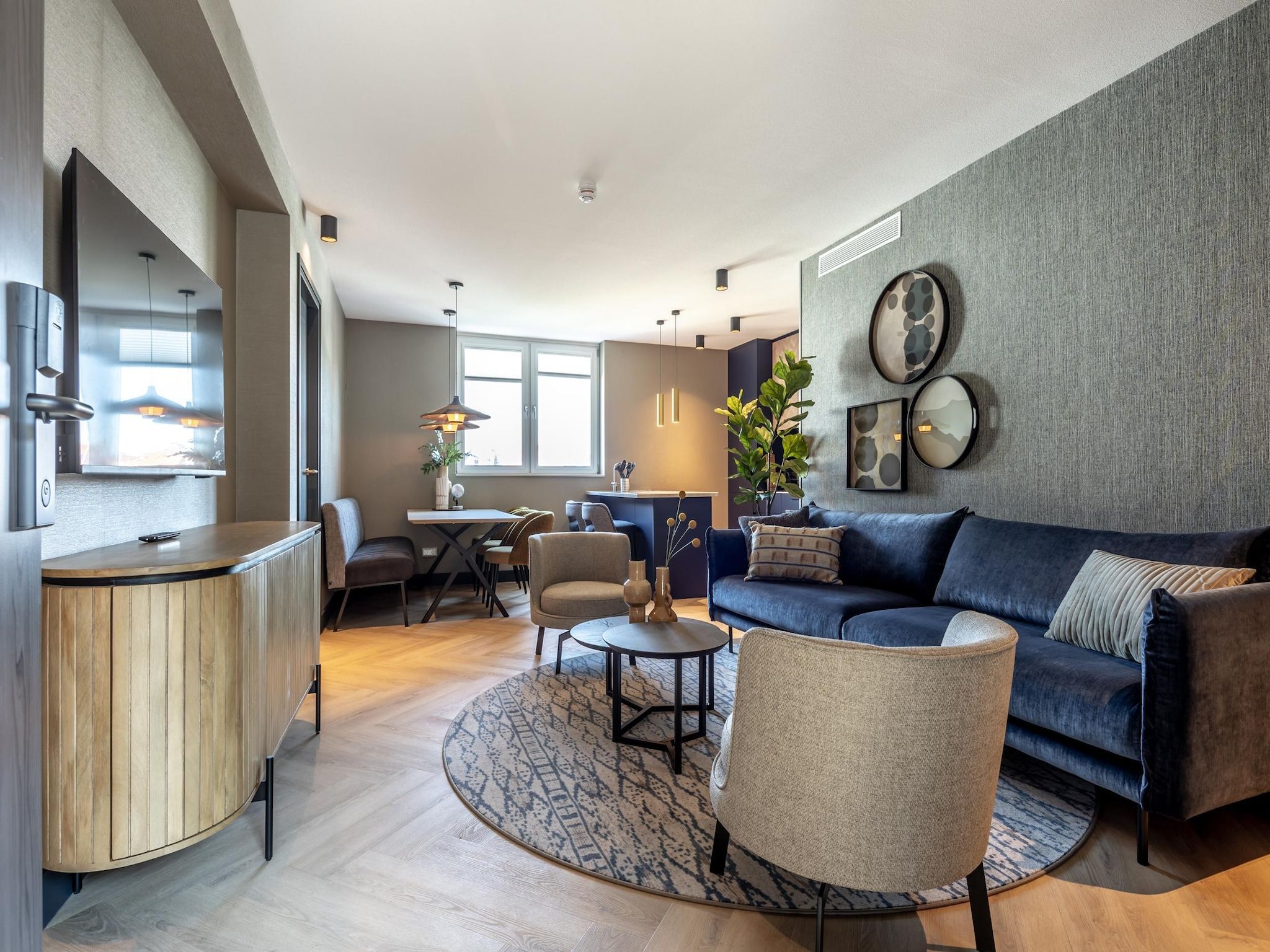 De woonkamer van Delft 5B in Delft