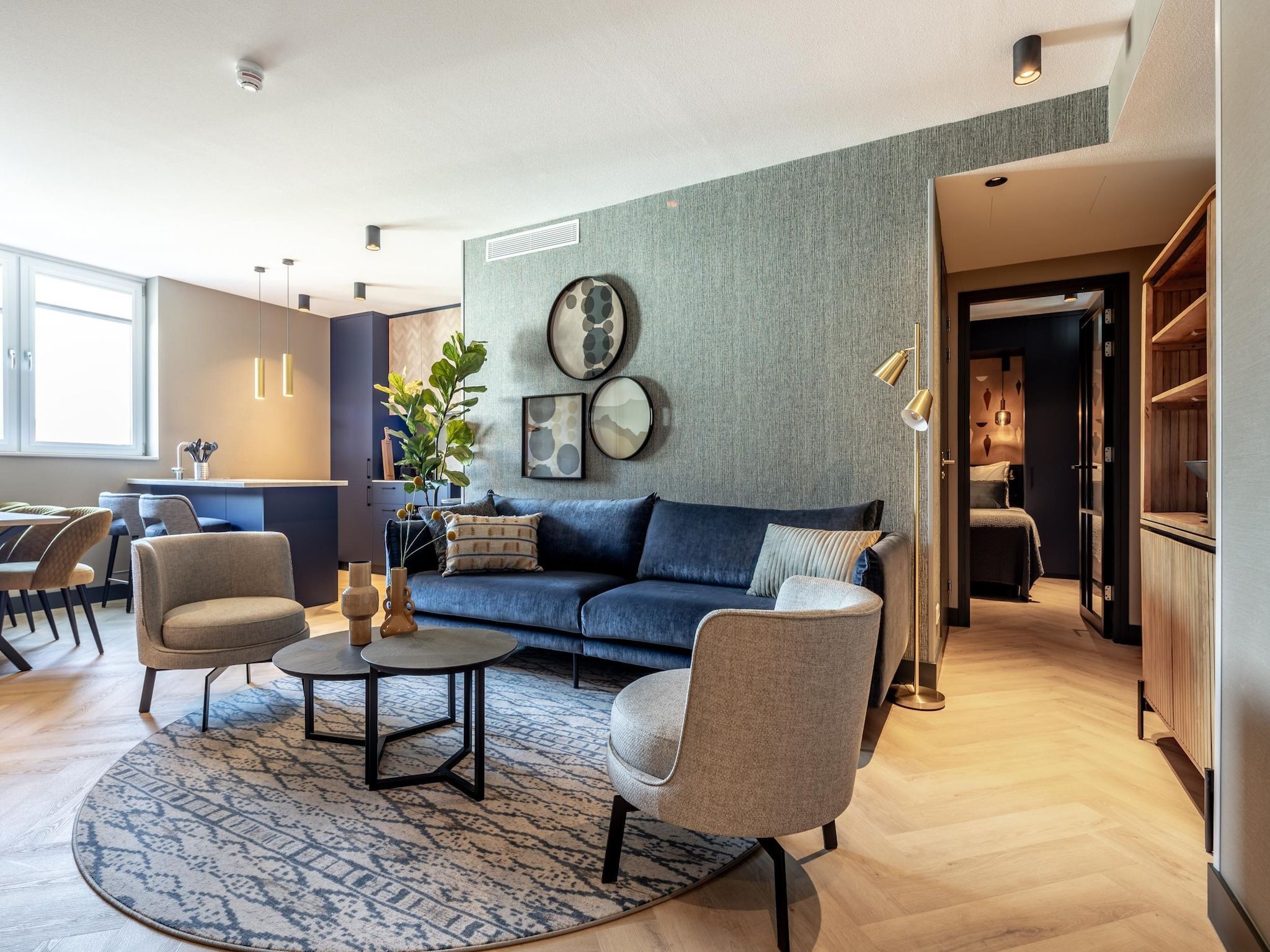 De woonkamer van Delft 5B in Delft