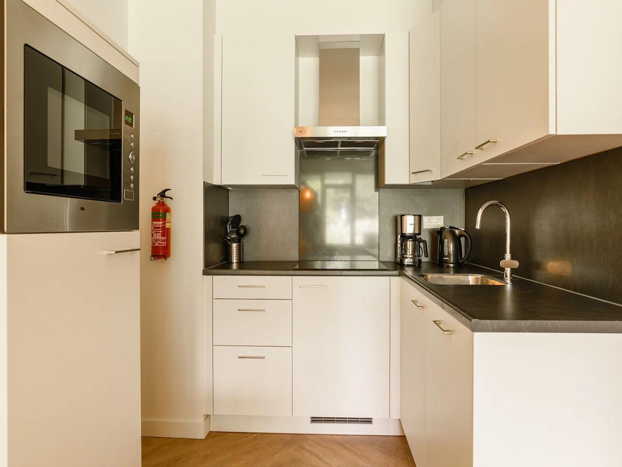 De keuken van Appartement Senno 4 in Bruinisse