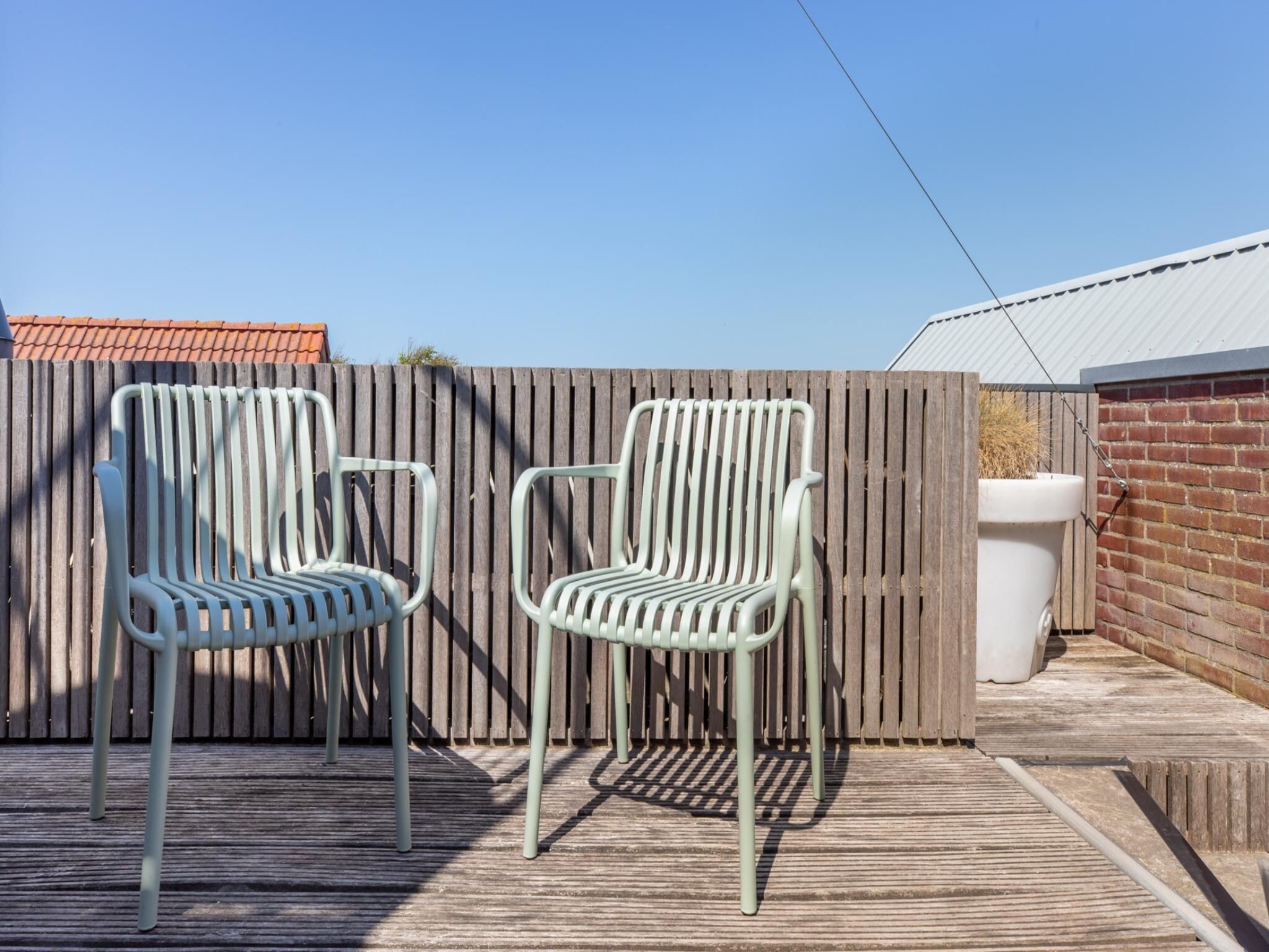 Het terras van Vakantiehuisje Langstraat 29A Zoutelande 4 Personen  Comfortabel Verblijf in Zoutelande