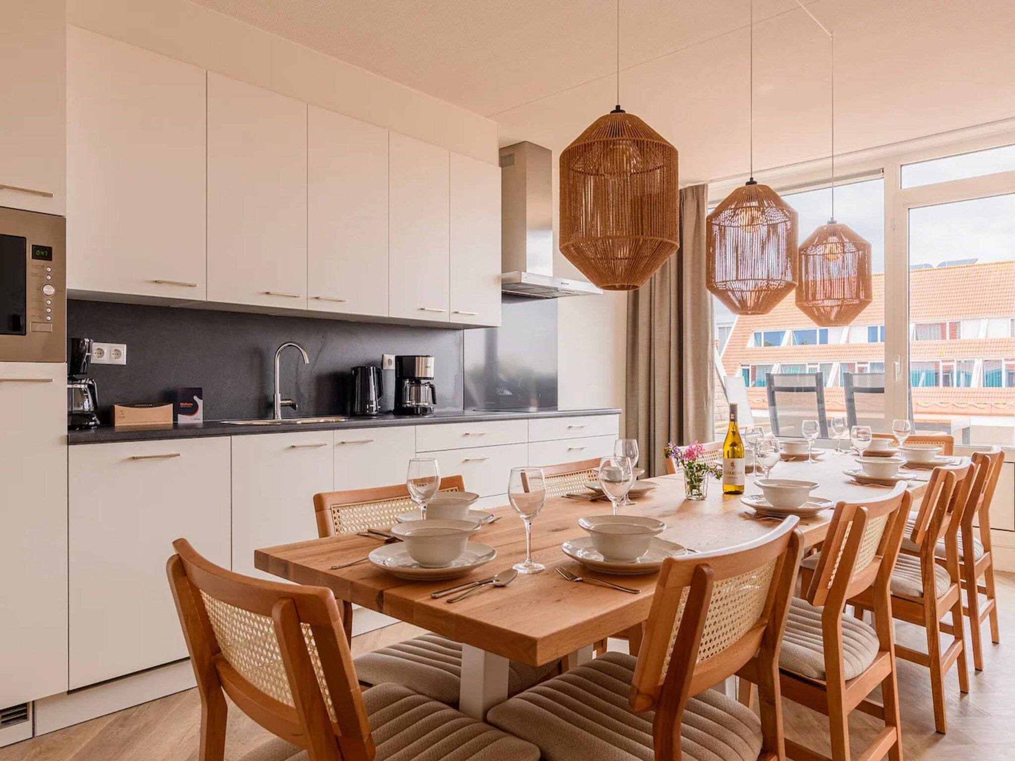 De keuken van Appartement Luxe 10 in Bruinisse