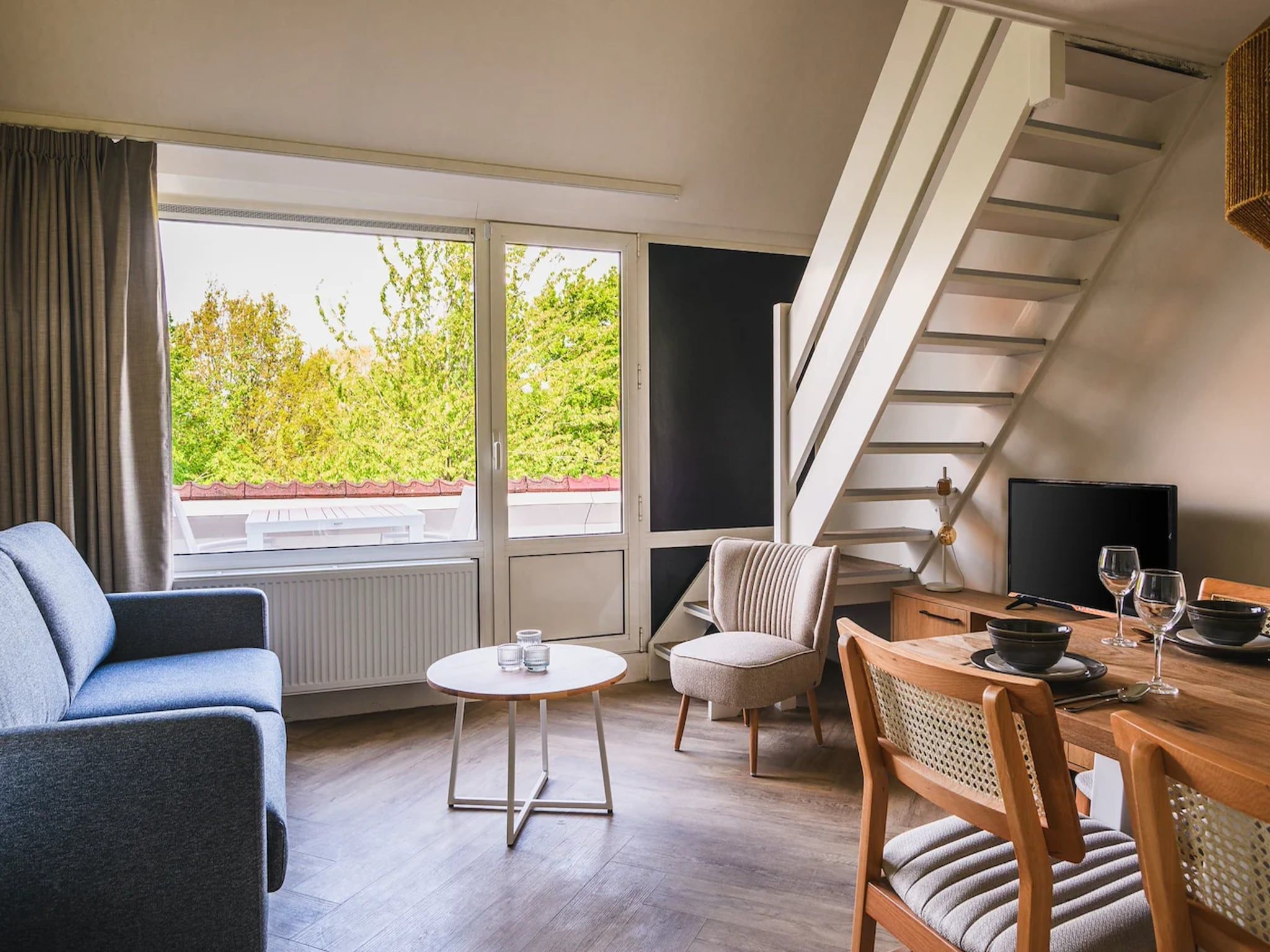 De woonkamer van Appartement Comfort 4AR in Bruinisse