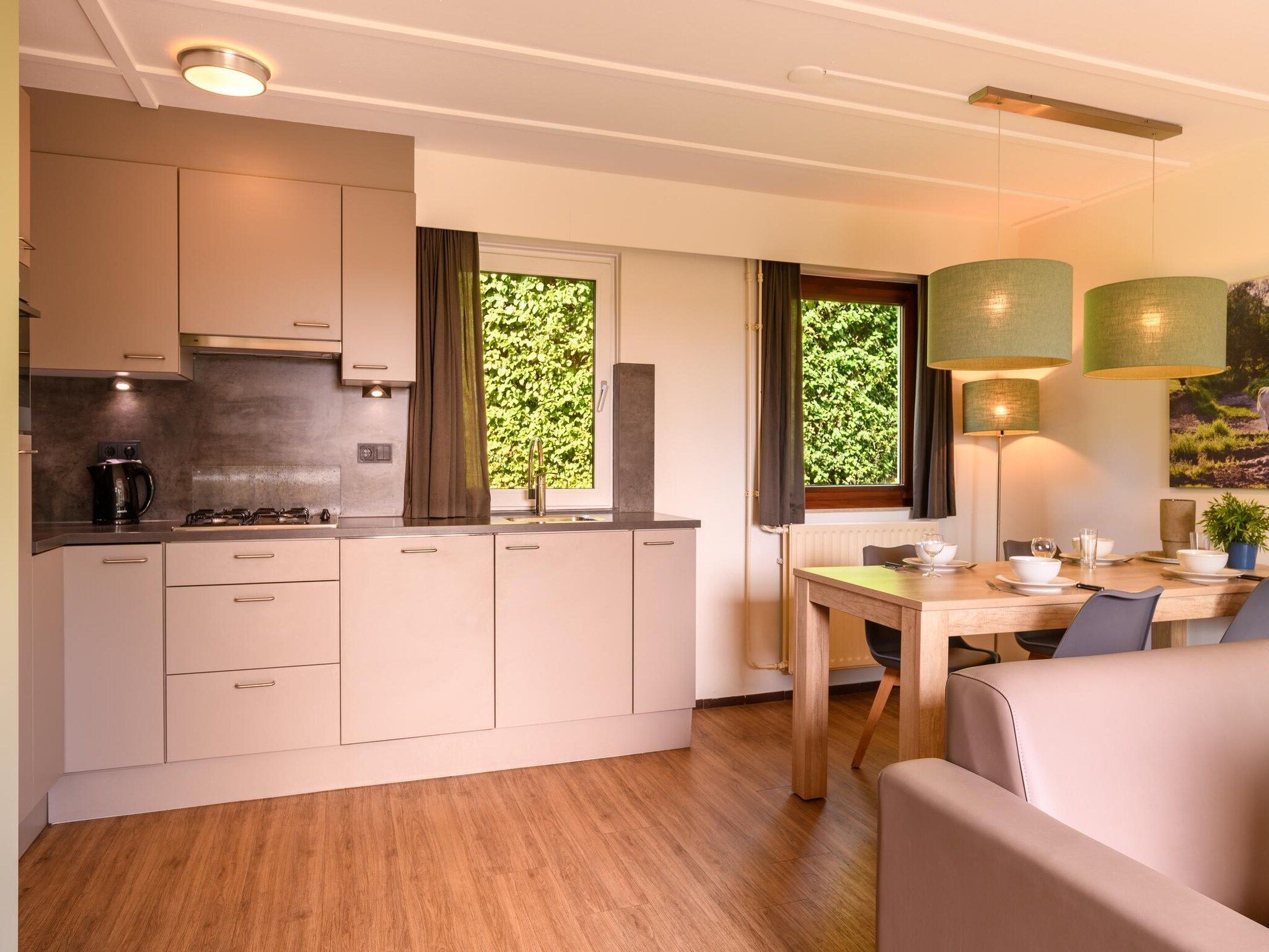 De keuken van Bungalow 4B1 in Vijlen