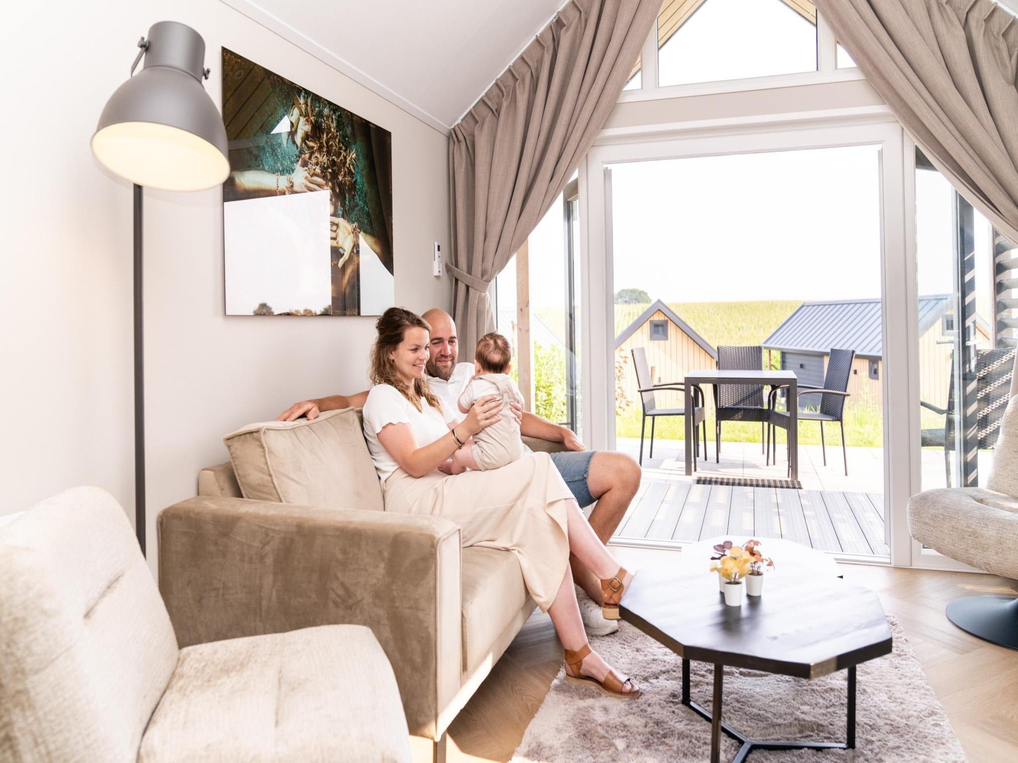 De woonkamer van Berg Lodge in Bemelen