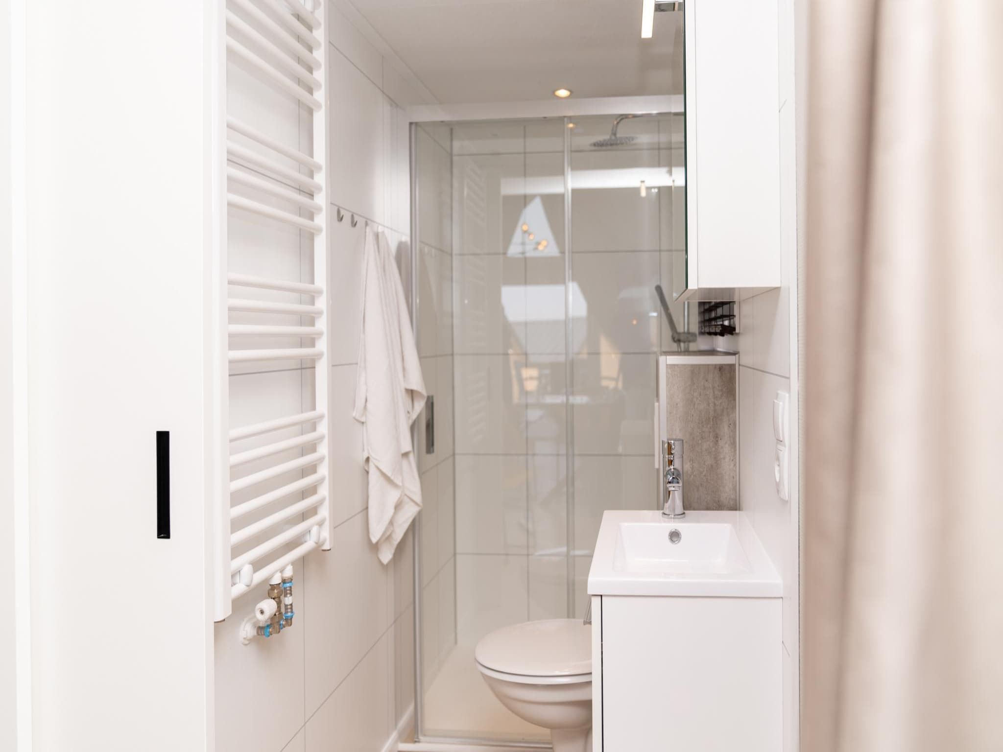 De badkamer van Berg Lodge in Bemelen