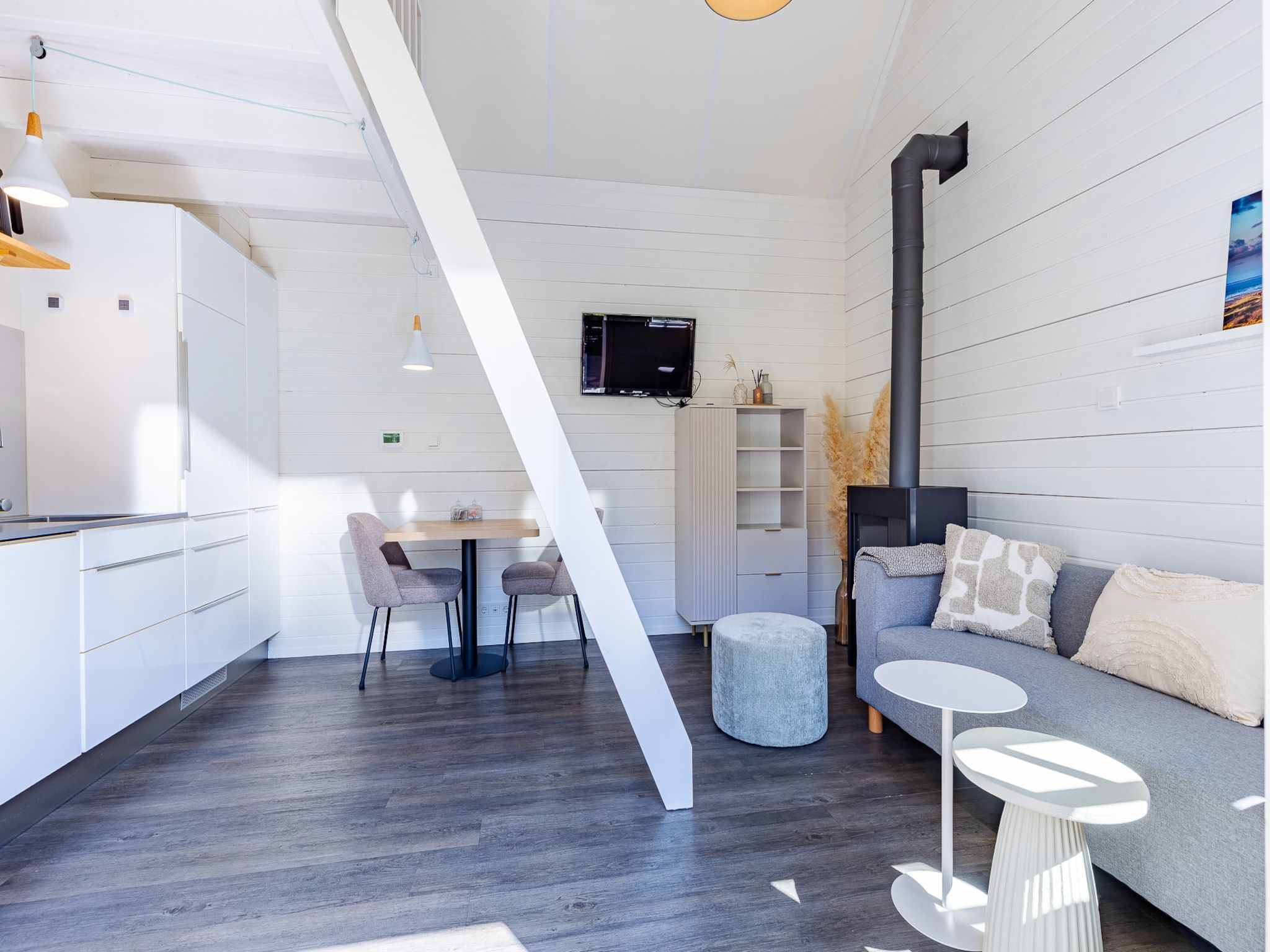 De woonkamer van Lijsterhofstraat 13 - Knusse vakantiewoning nabij strand en centrum in Domburg