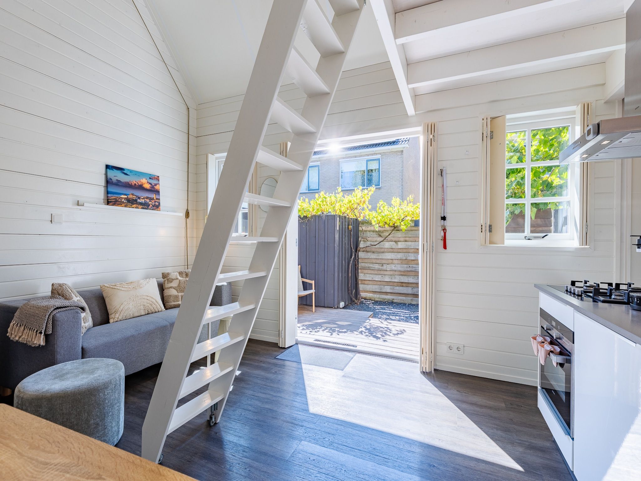 De woonkamer van Lijsterhofstraat 13 - Knusse vakantiewoning nabij strand en centrum in Domburg
