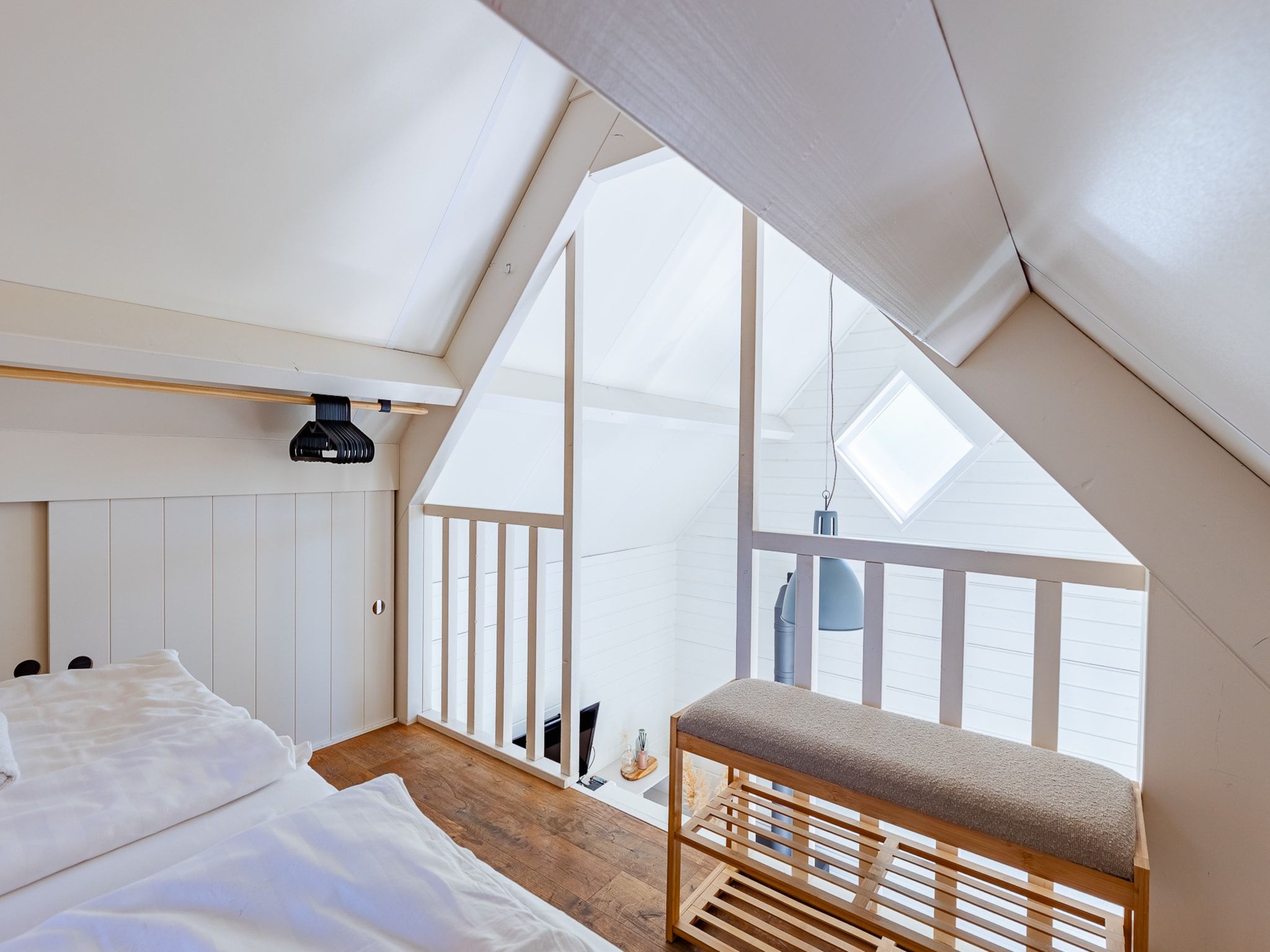 Een slaapkamer van Lijsterhofstraat 13 - Knusse vakantiewoning nabij strand en centrum in Domburg