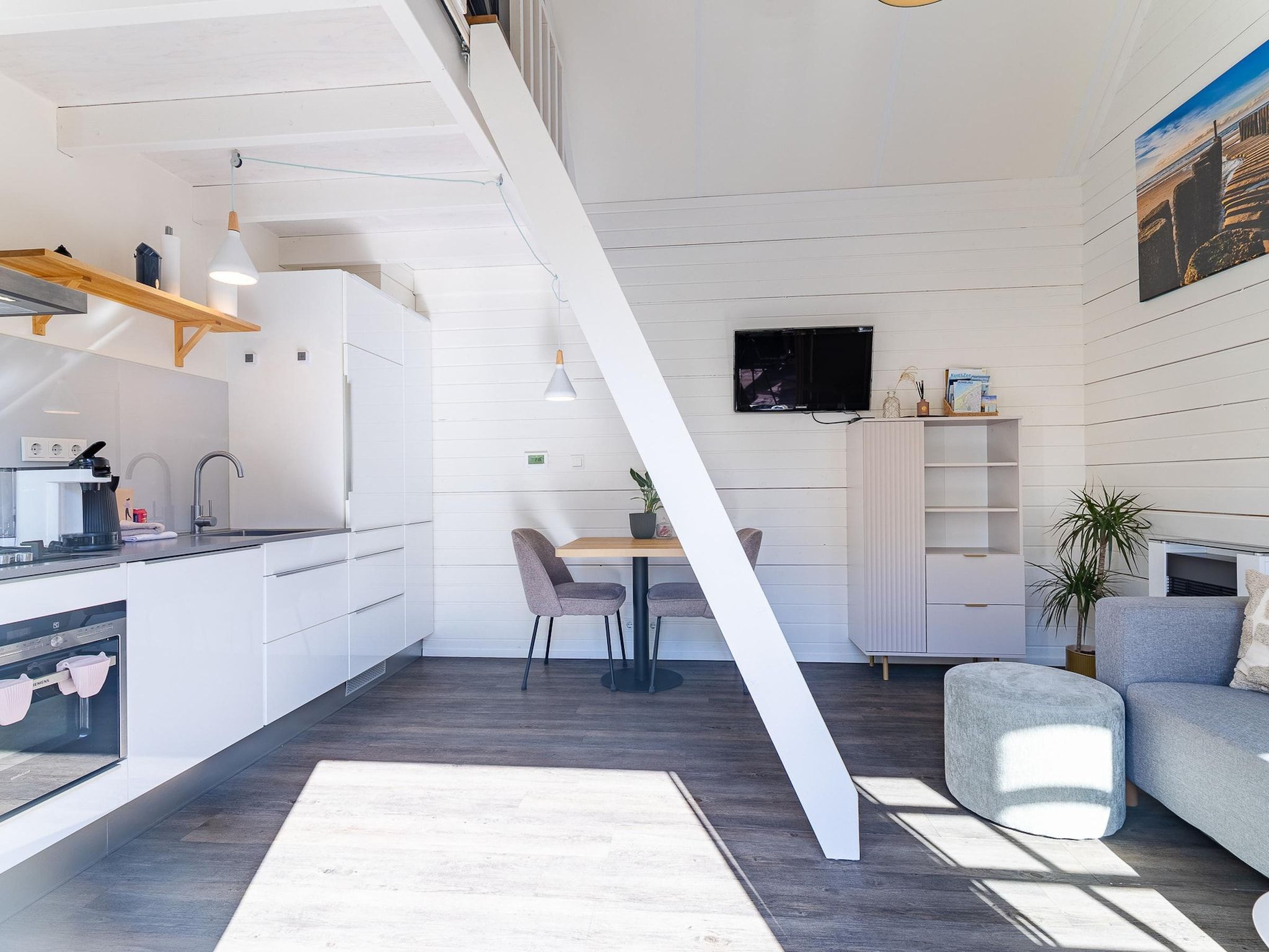 De keuken van Lijsterhofstraat 13 - Knusse vakantiewoning nabij strand en centrum in Domburg