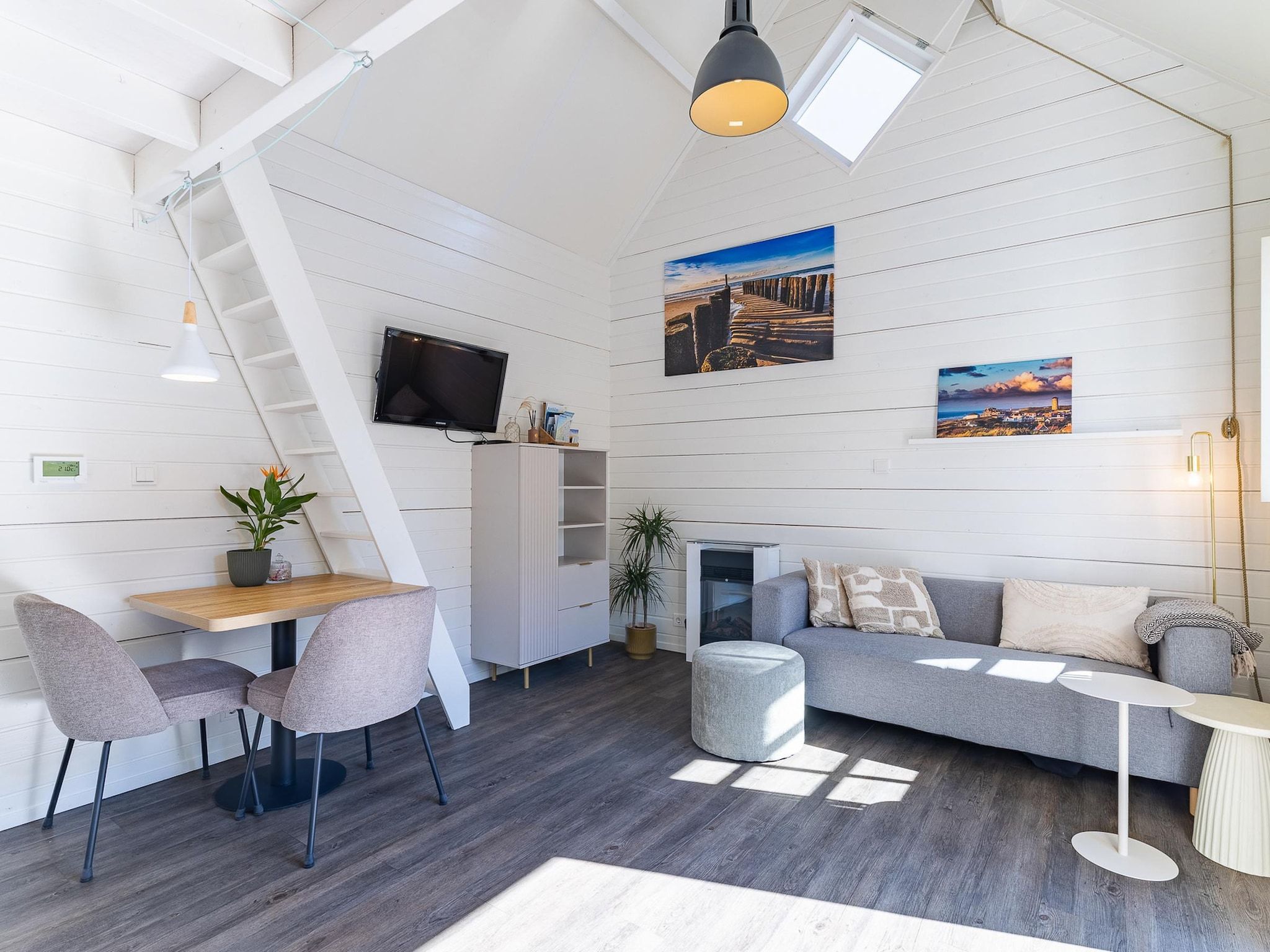 De woonkamer van Lijsterhofstraat 13 - Knusse vakantiewoning nabij strand en centrum in Domburg