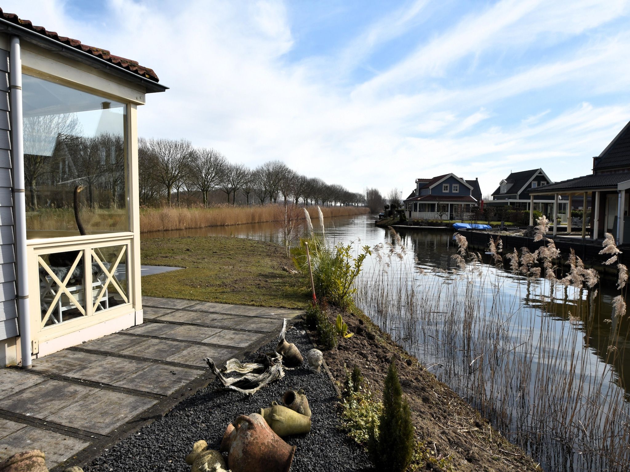 Het uitzicht vanaf Watervilla 51 in Simonshaven
