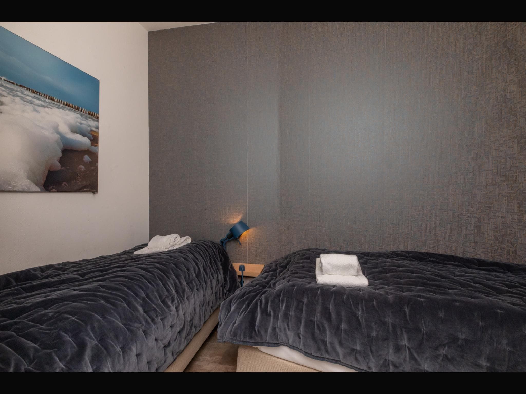 Een slaapkamer van Vakantiehuisje Langstraat 29B Zoutelande 4 Personen  Comfortabel Verblijf in Zoutelande