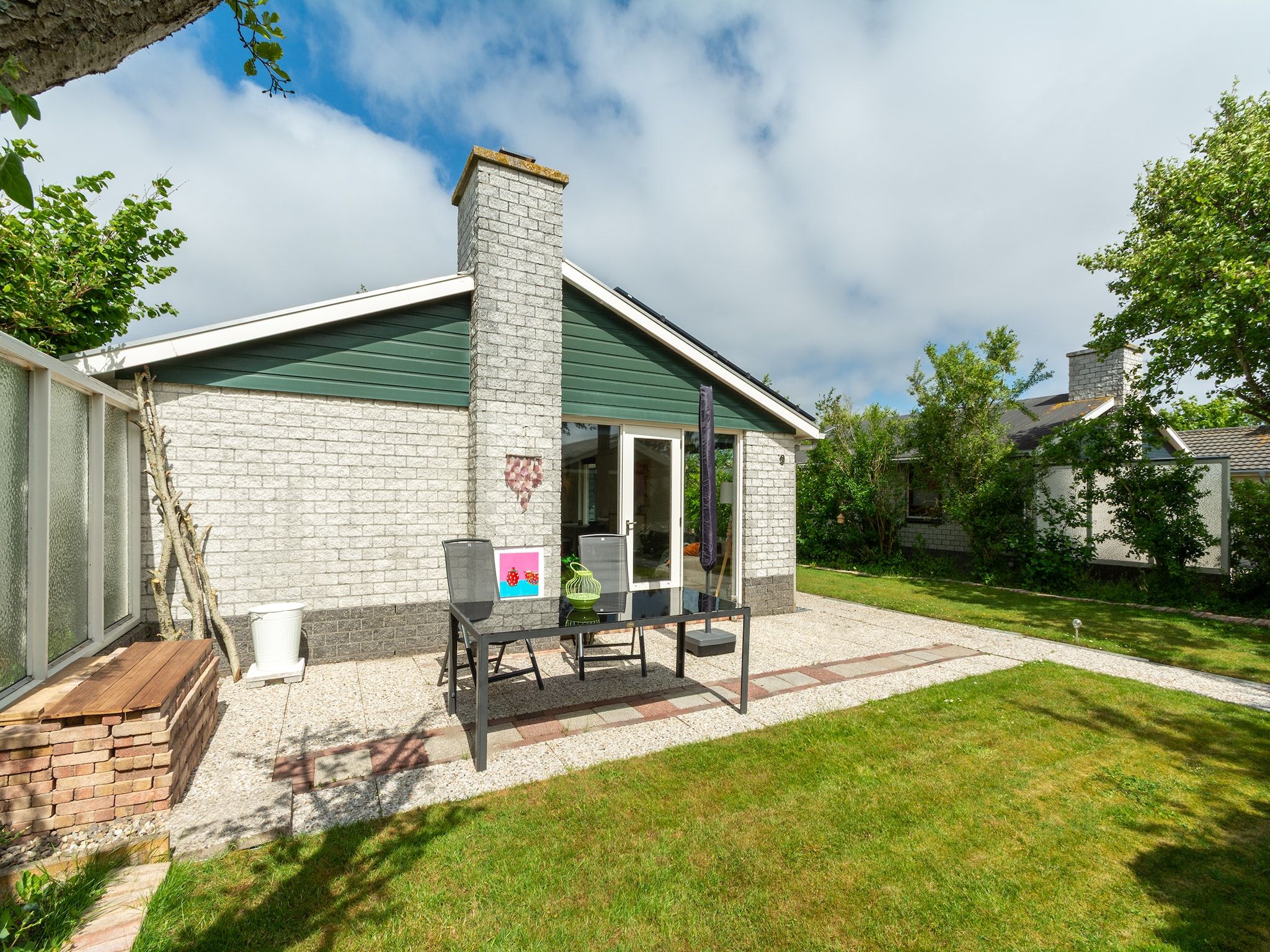 De buitenkant van Watersnip 9 in Petten