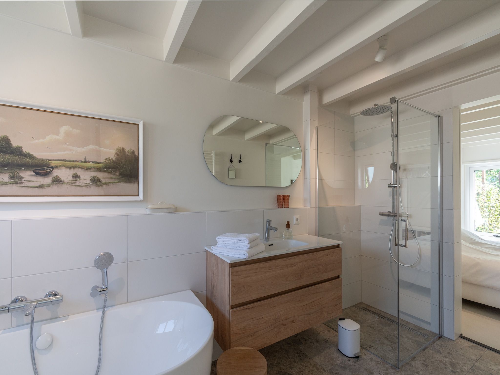 De badkamer van Beach Bungalow Sint aan Zee in Sint Maartenszee