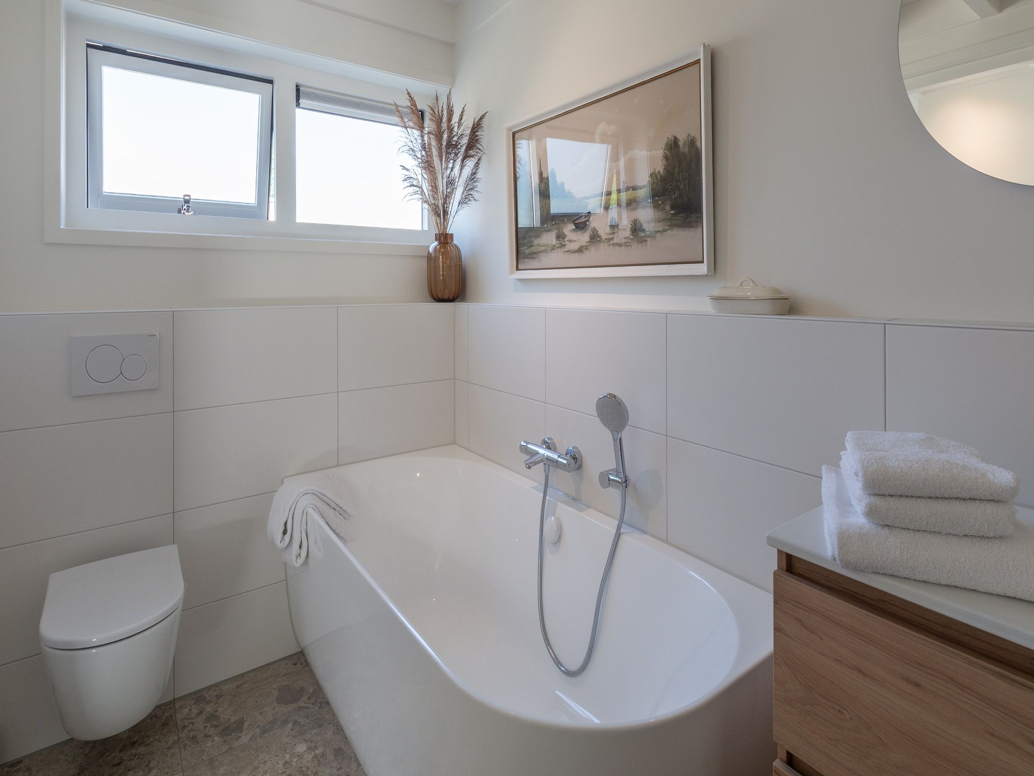 De badkamer van Beach Bungalow Sint aan Zee in Sint Maartenszee