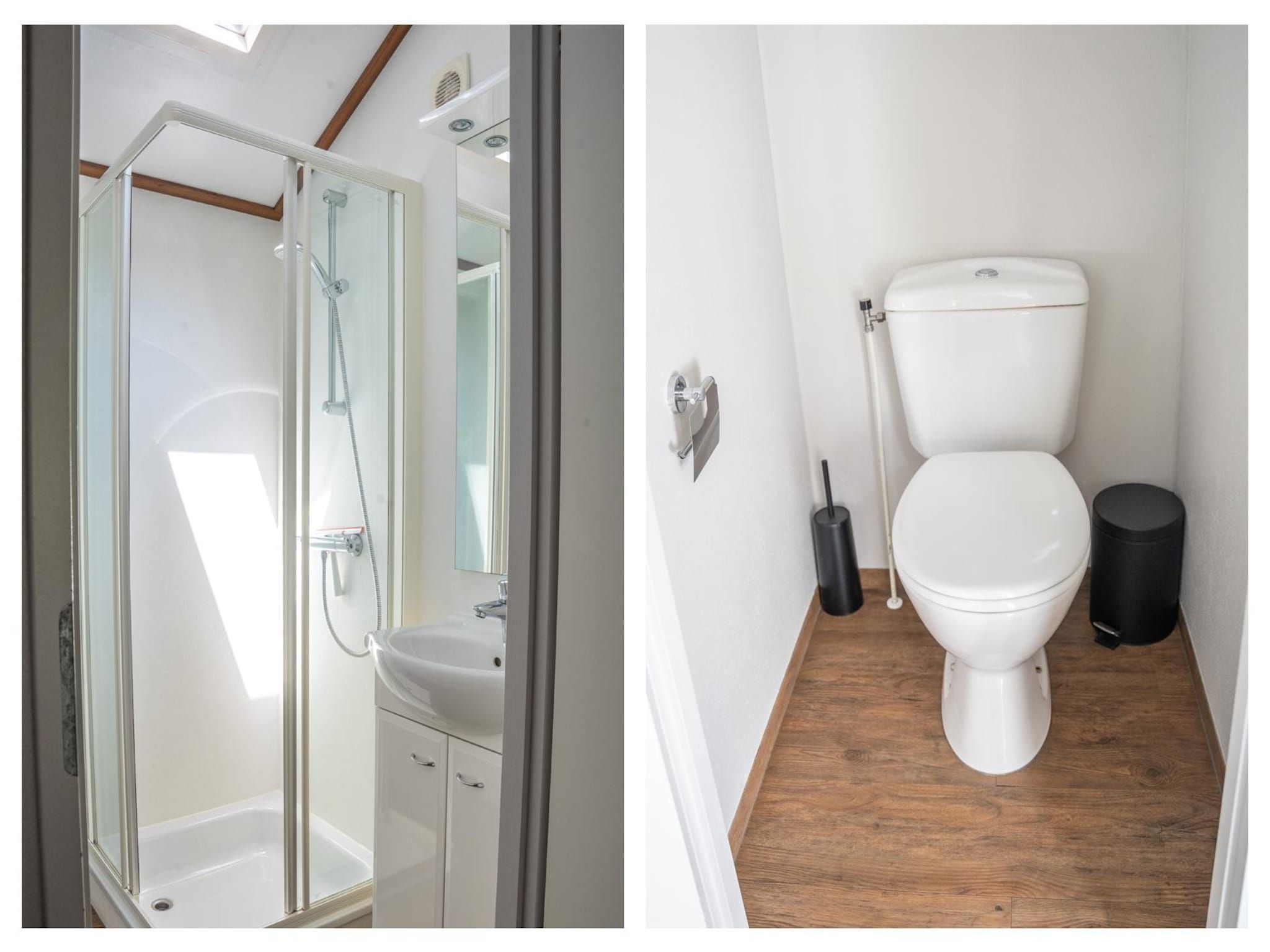 De badkamer van Heivlinder 4p in Ermelo