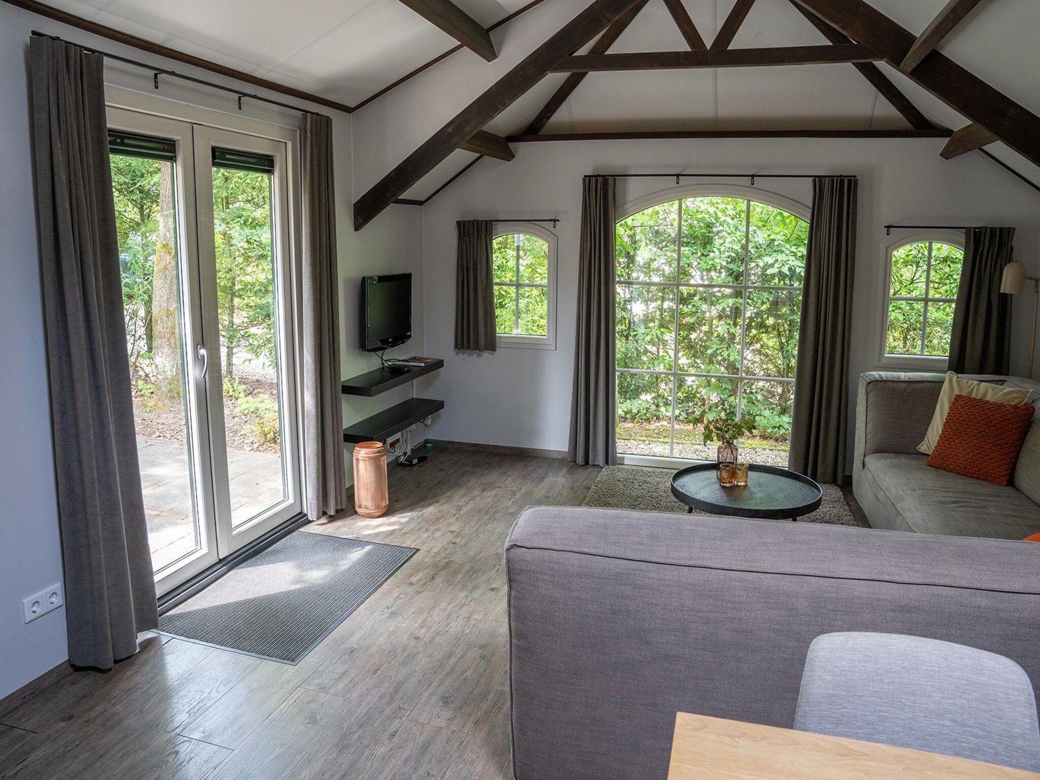 De woonkamer van Heivlinder 4+2p in Ermelo