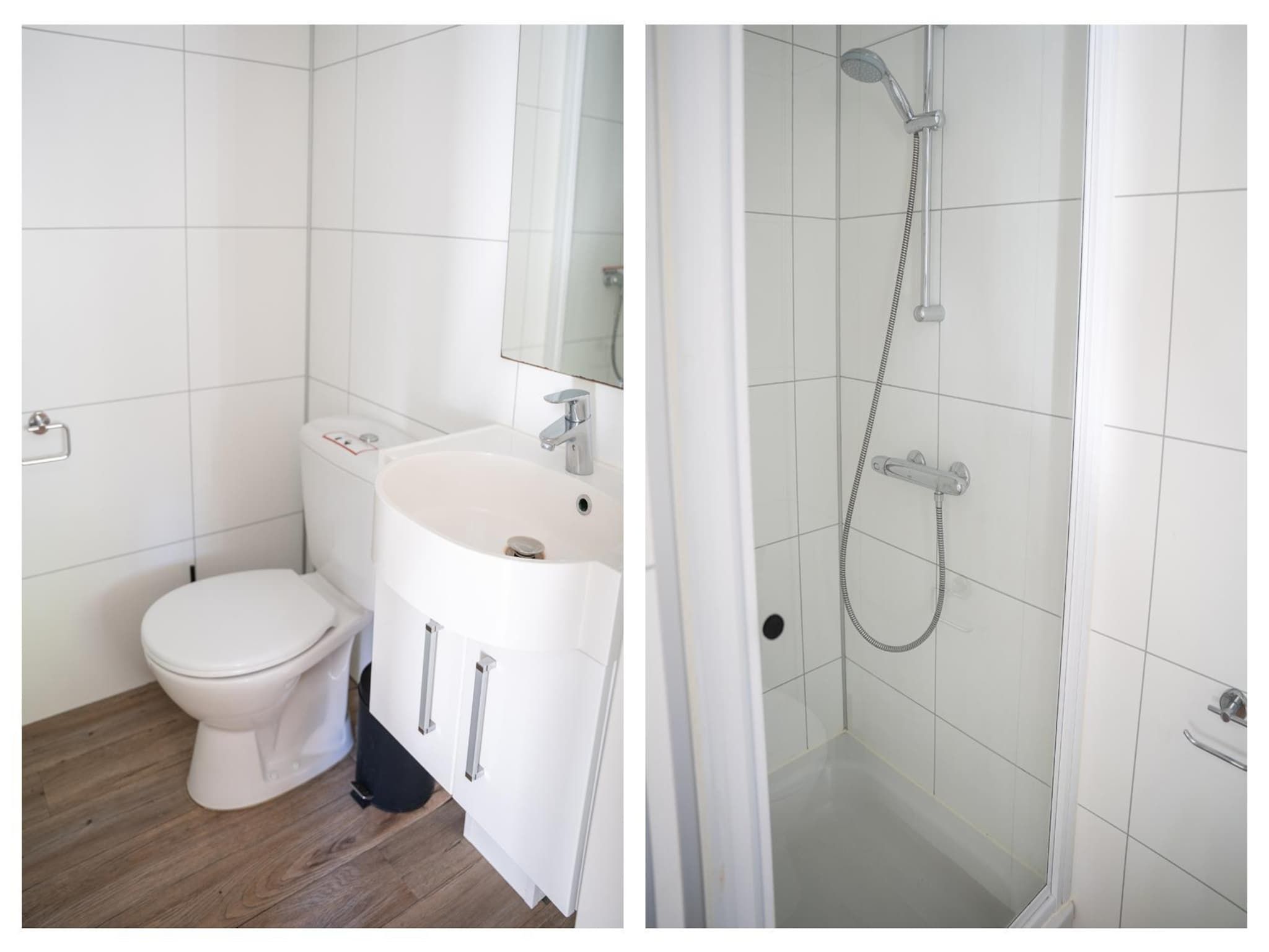 De badkamer van Heivlinder 4+2p in Ermelo