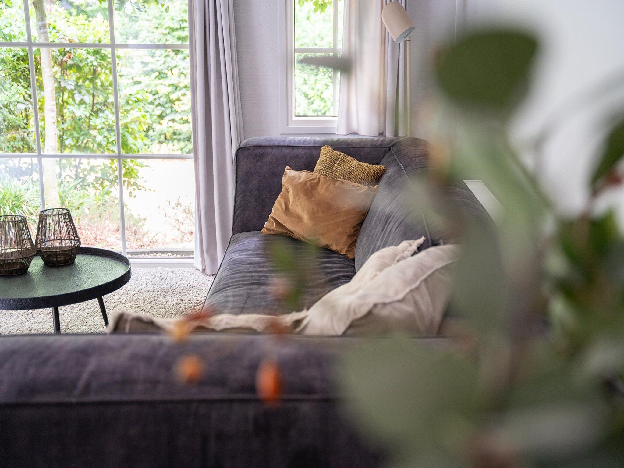 De woonkamer van Heivlinder Comfort 4p in Ermelo