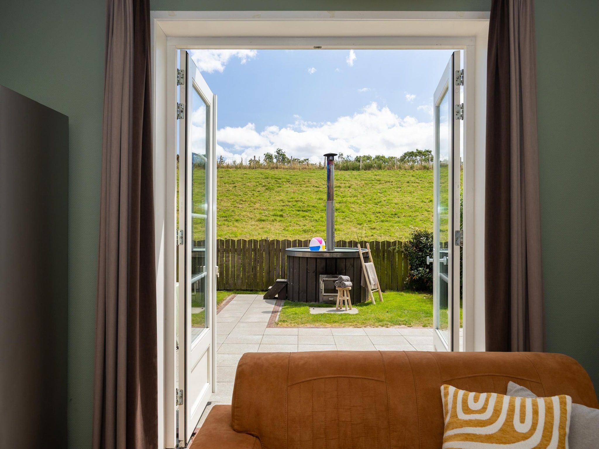 Het uitzicht vanaf Andijk 15 in Andijk