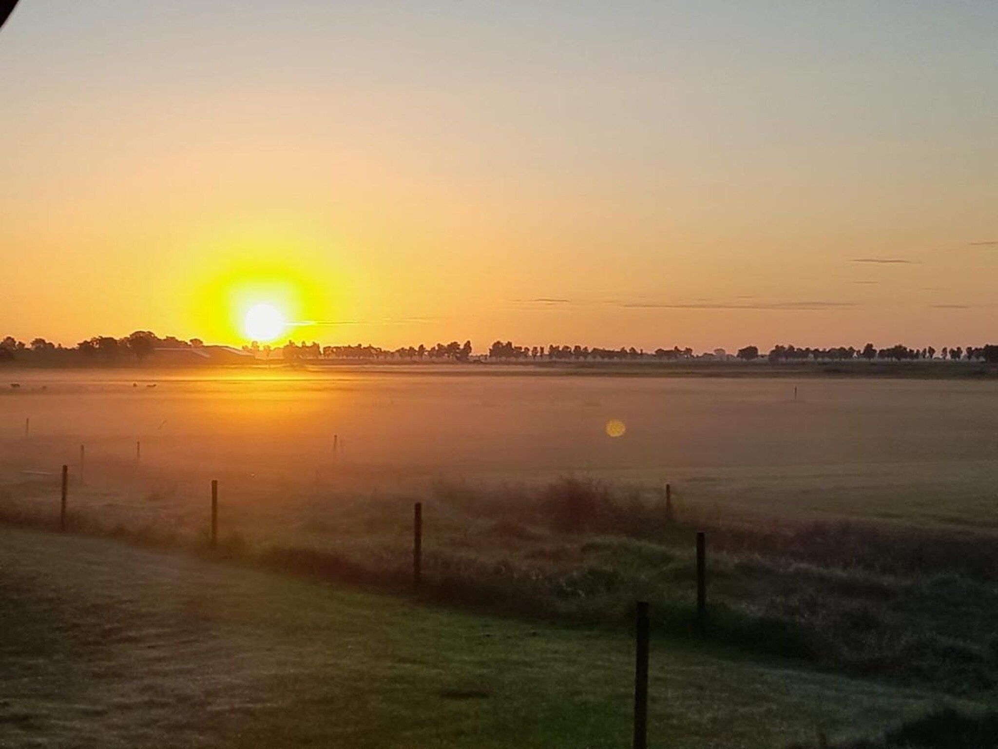 Het uitzicht vanaf Grutto in Tjerkgaast