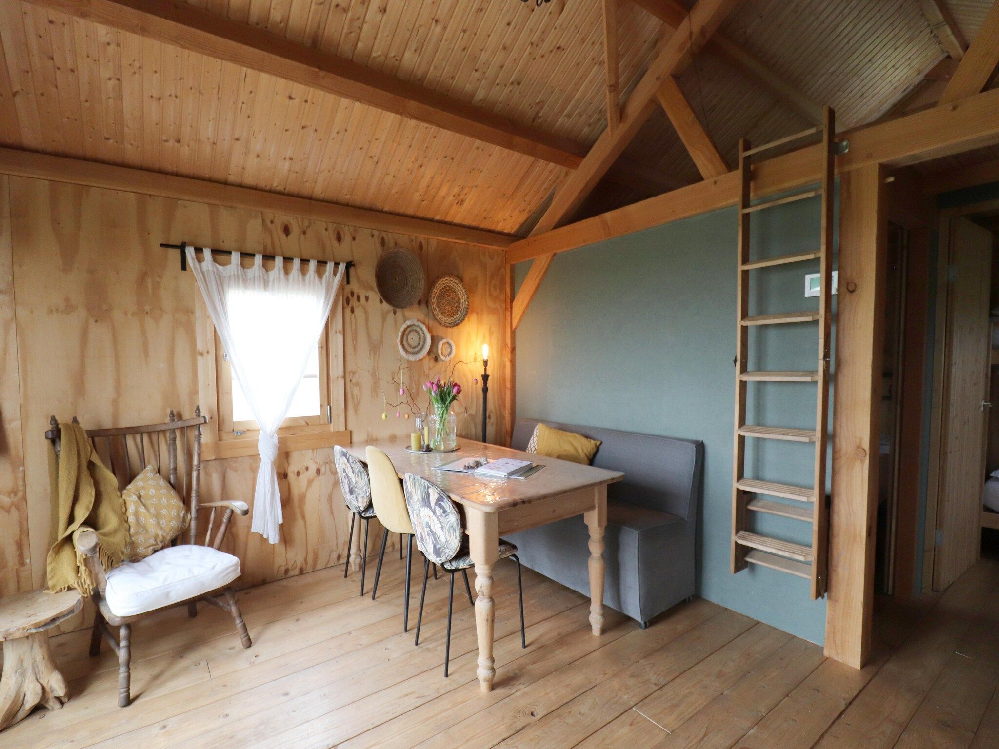 De woonkamer van Grutto in Tjerkgaast