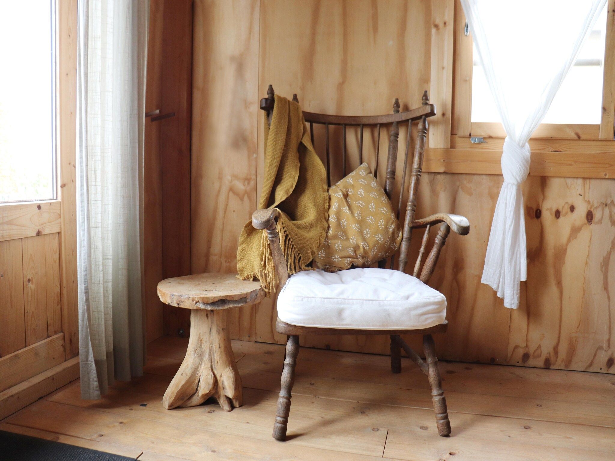 De woonkamer van Grutto in Tjerkgaast