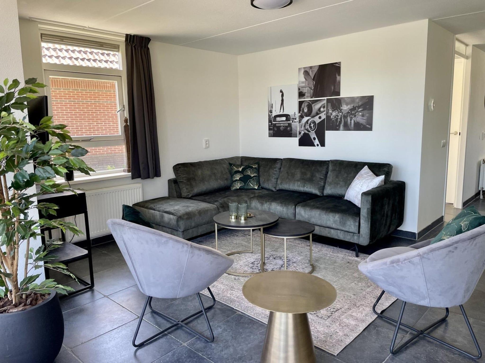 De woonkamer van Dijkvilla Kids 5 in Medemblik