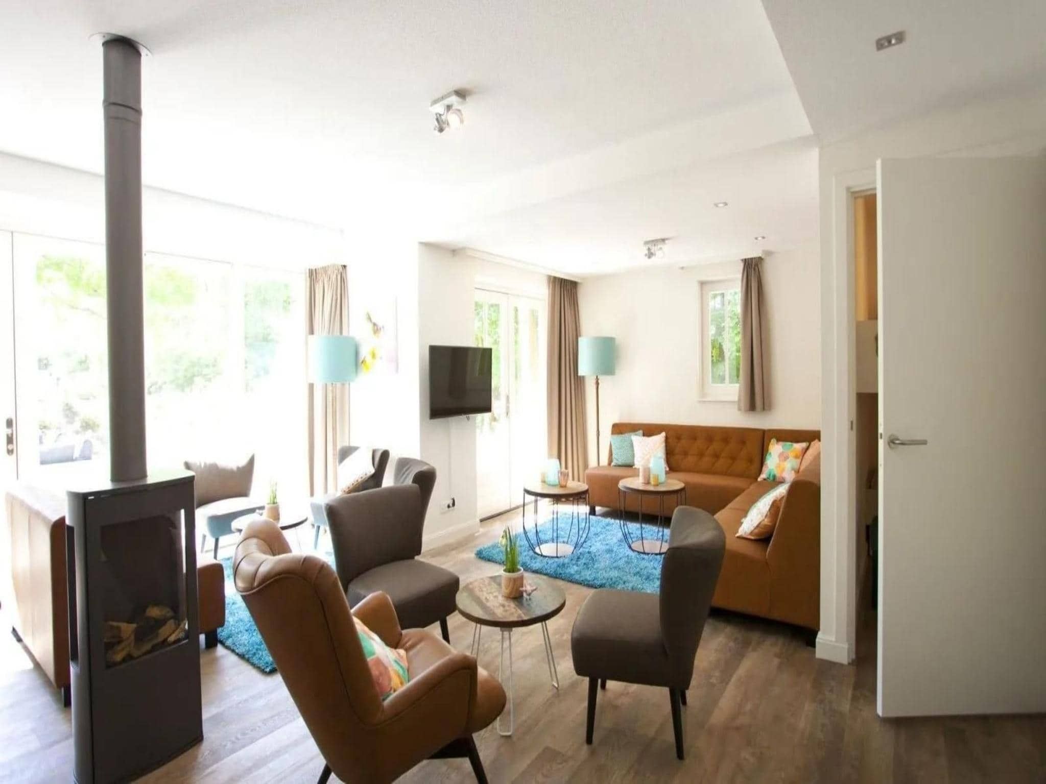 De woonkamer van Group accommodation 20 in Otterlo