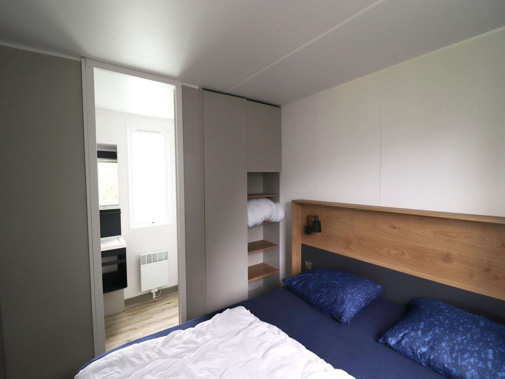 Een slaapkamer van Terraslodge 1 in Heeg