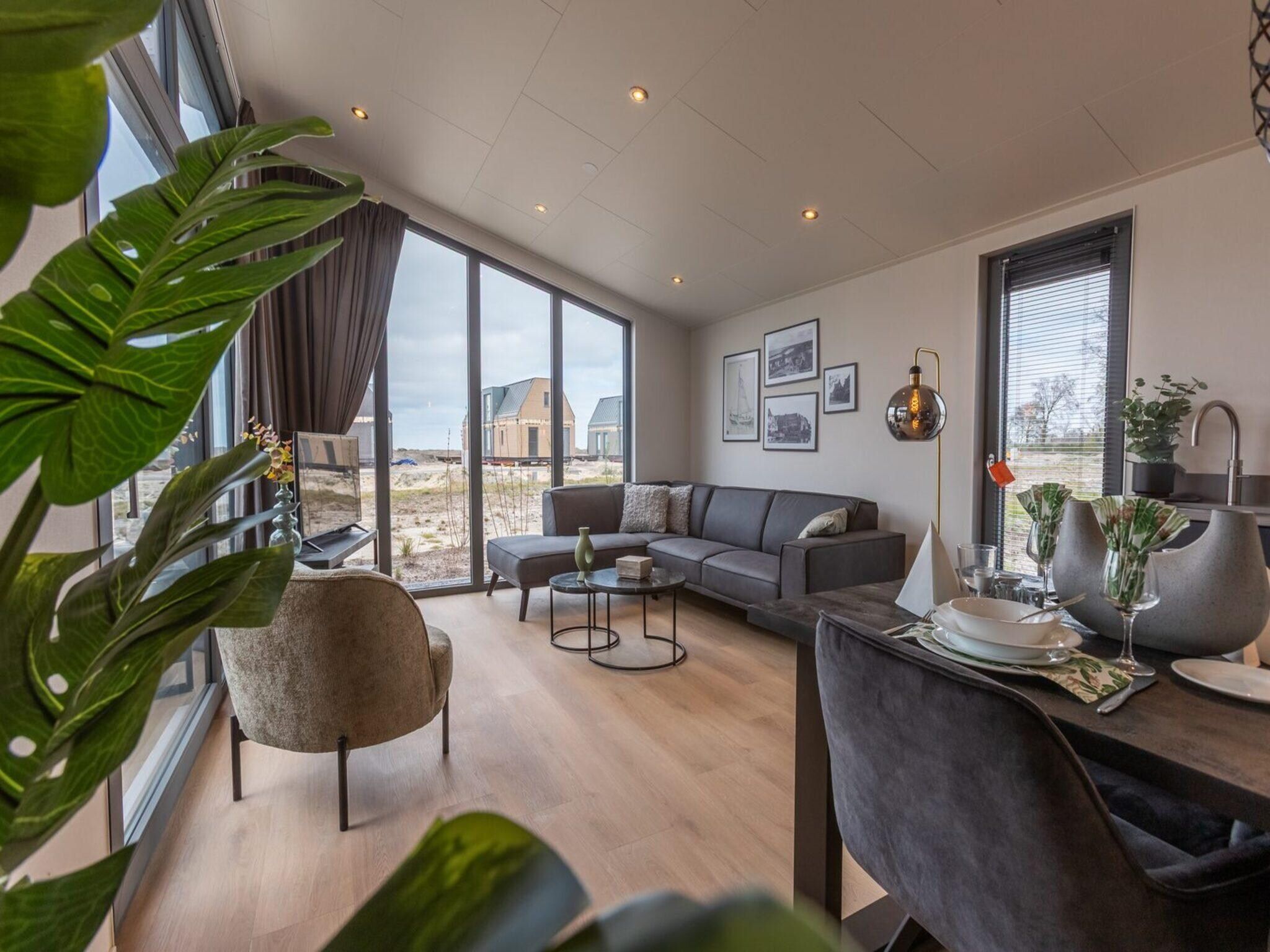 De eetkamer van Cube Split Sauna 4 in Enkhuizen