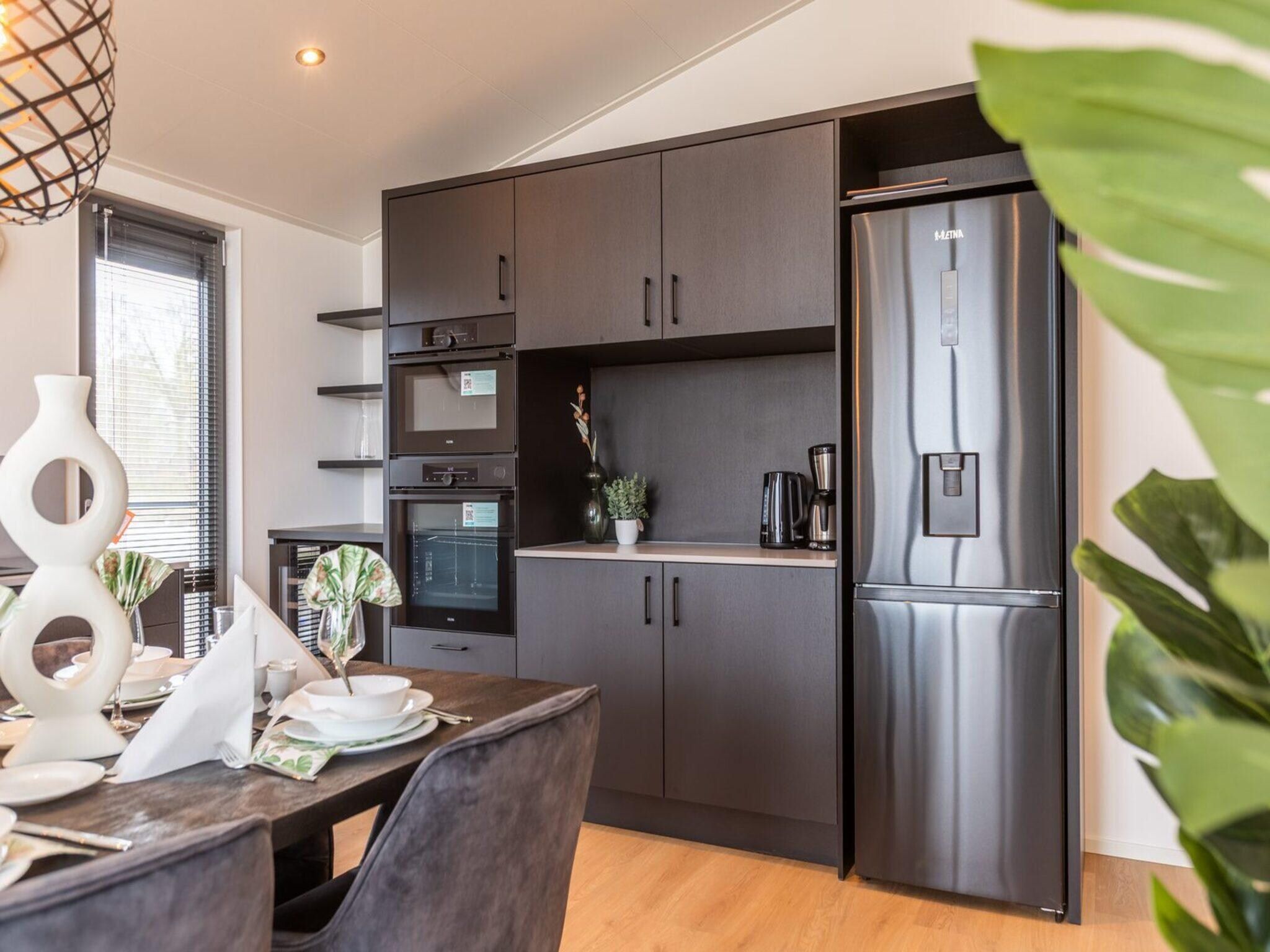 De keuken van Cube Split Sauna 4 in Enkhuizen