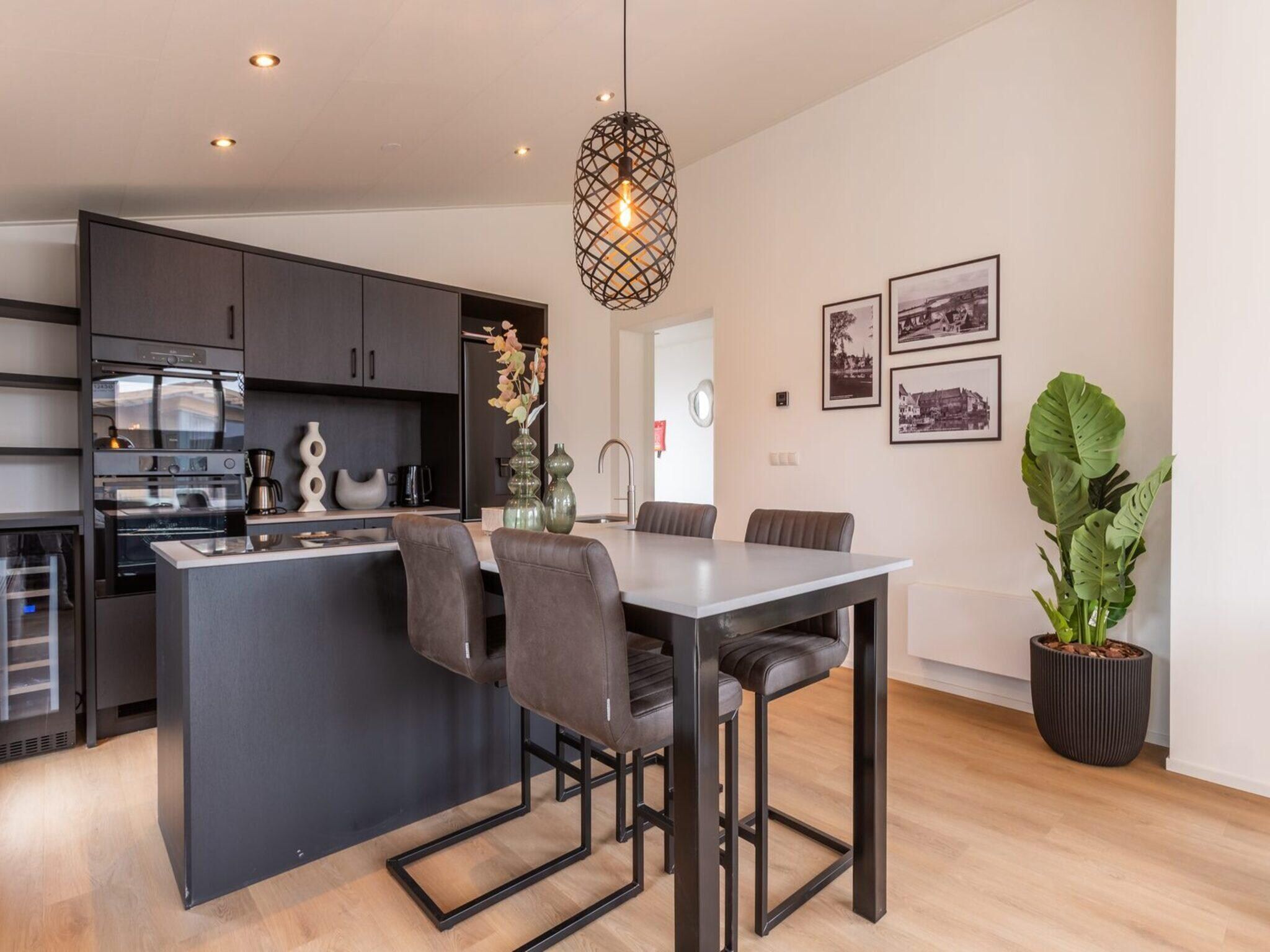 De eetkamer van Cube Split Culinair Sauna 4 in Enkhuizen