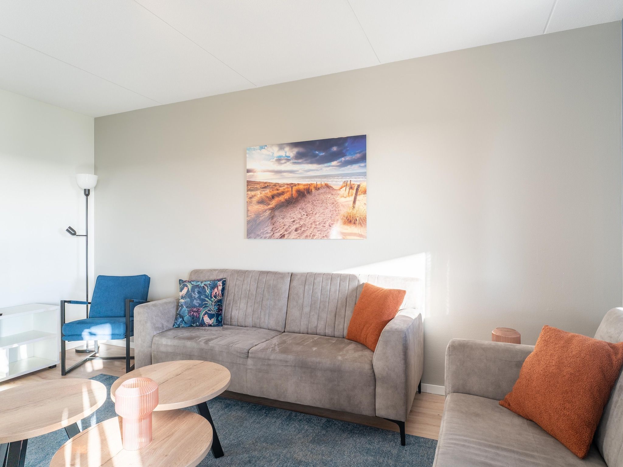 De woonkamer van Wulpdal 63 in Scherpenisse