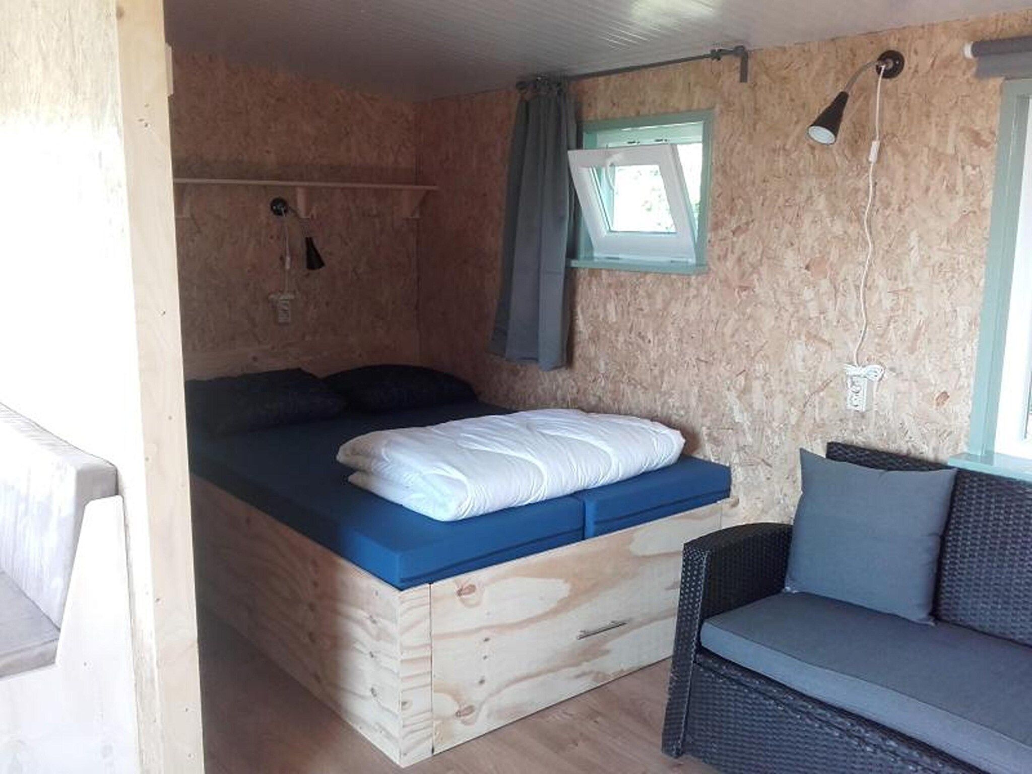 Een slaapkamer van Cosy cabin 2 in Heeg