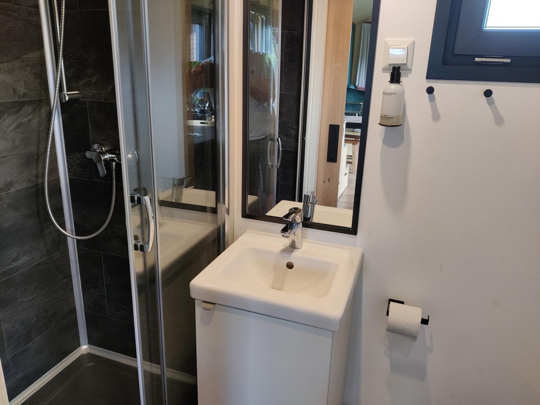 De badkamer van Tiny house voor 2  2 personen in Scherpenzeel (FR)