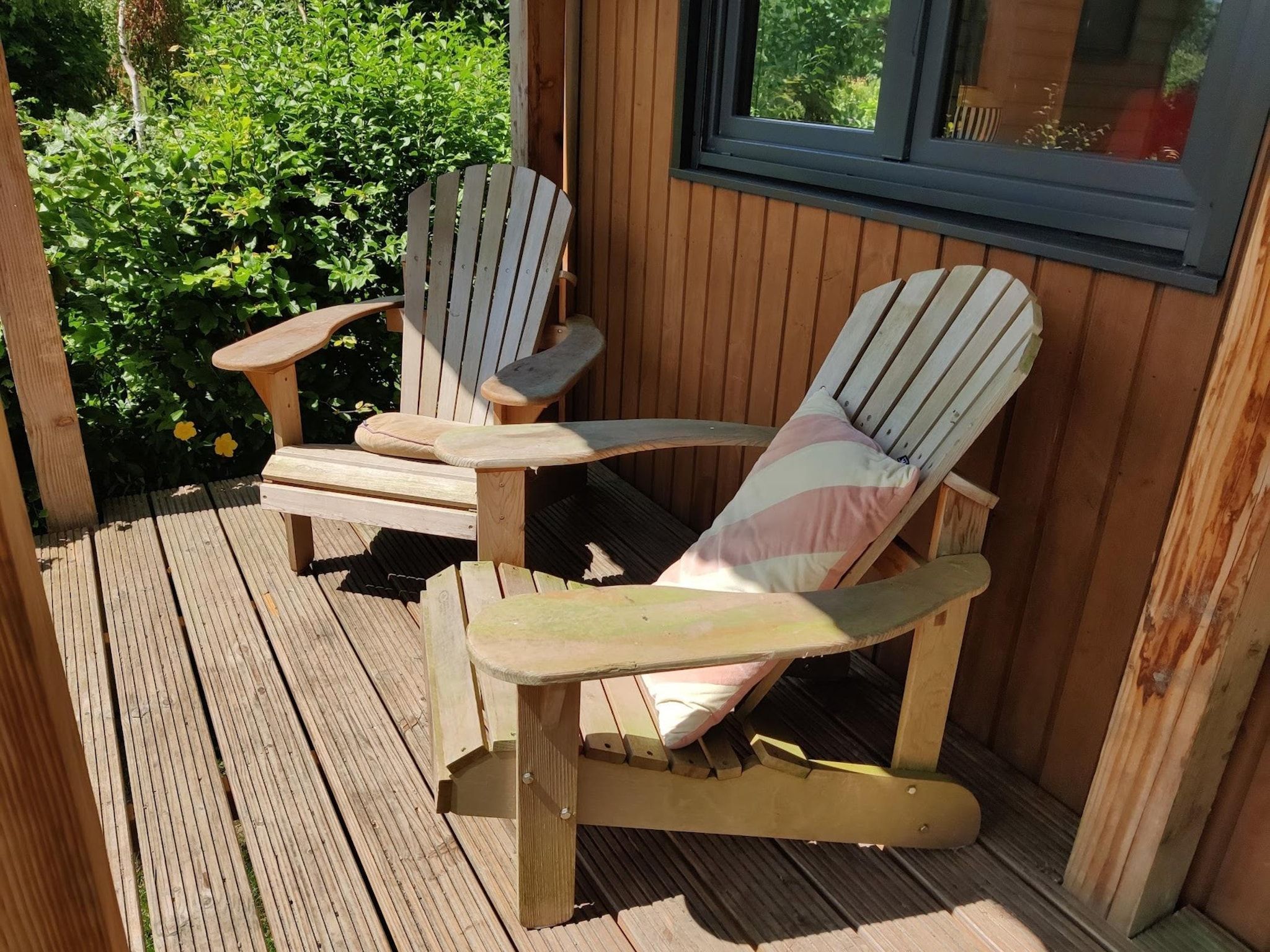 Het terras van Tiny house voor 2  2 personen in Scherpenzeel (FR)