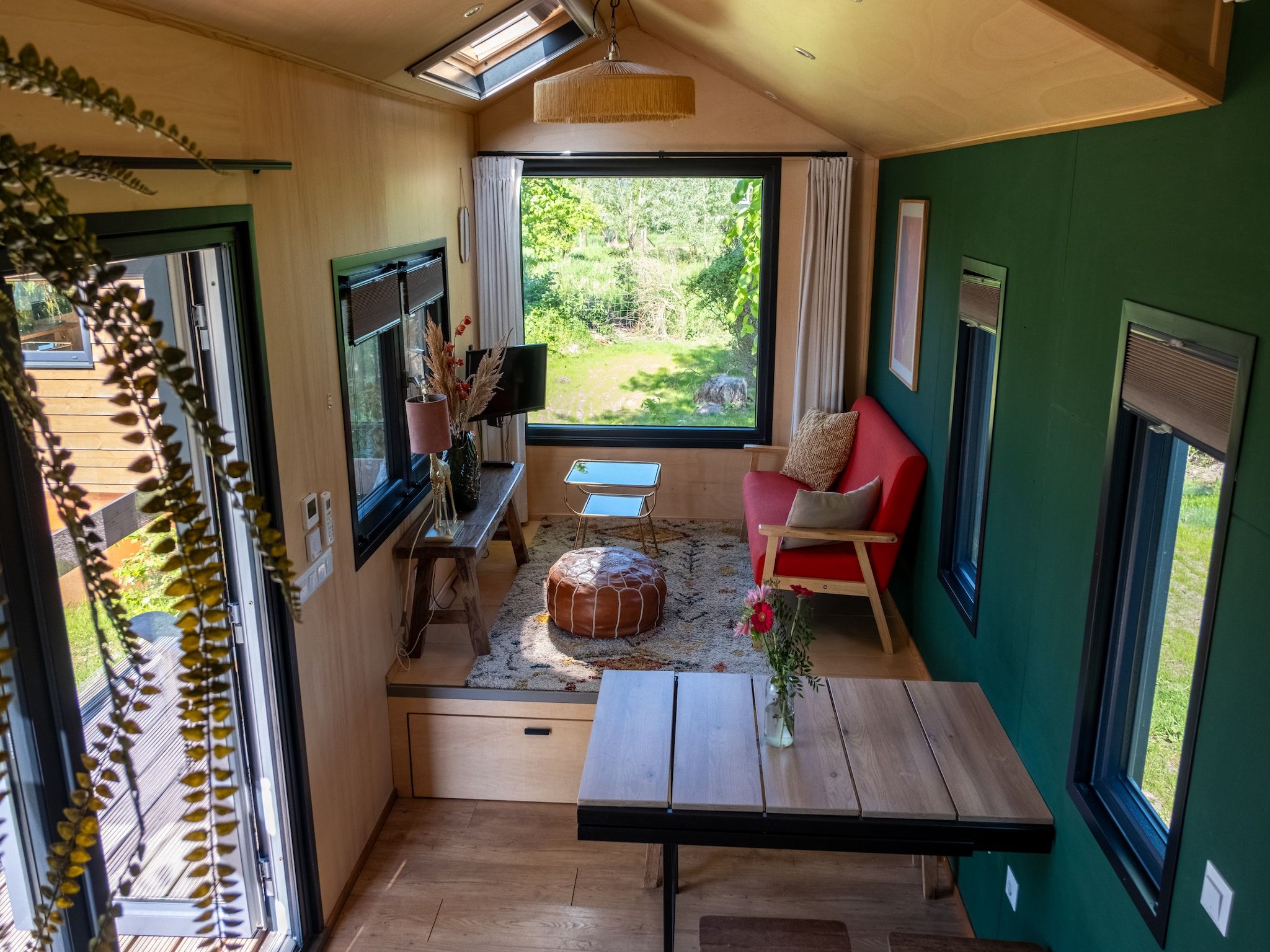 De woonkamer van Tiny house voor 2  2 personen in Scherpenzeel (FR)