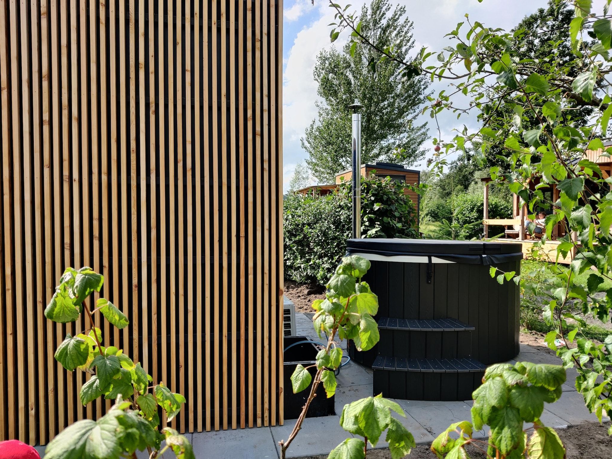 Wellness bij Wetland Cabin 2 persoons (op Boetiekpark de Kas, Scherpenzeel, Friesland) in Scherpenzeel (FR)