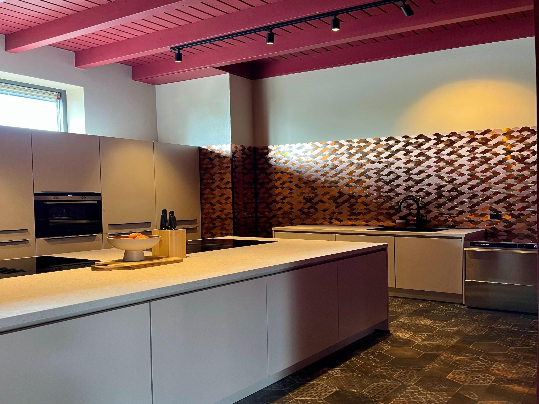 De keuken van Groepsaccommodatie voor 20 personen + 5 Tiny Greenhouses voor 2 tot 4 personen in Scherpenzeel (FR)