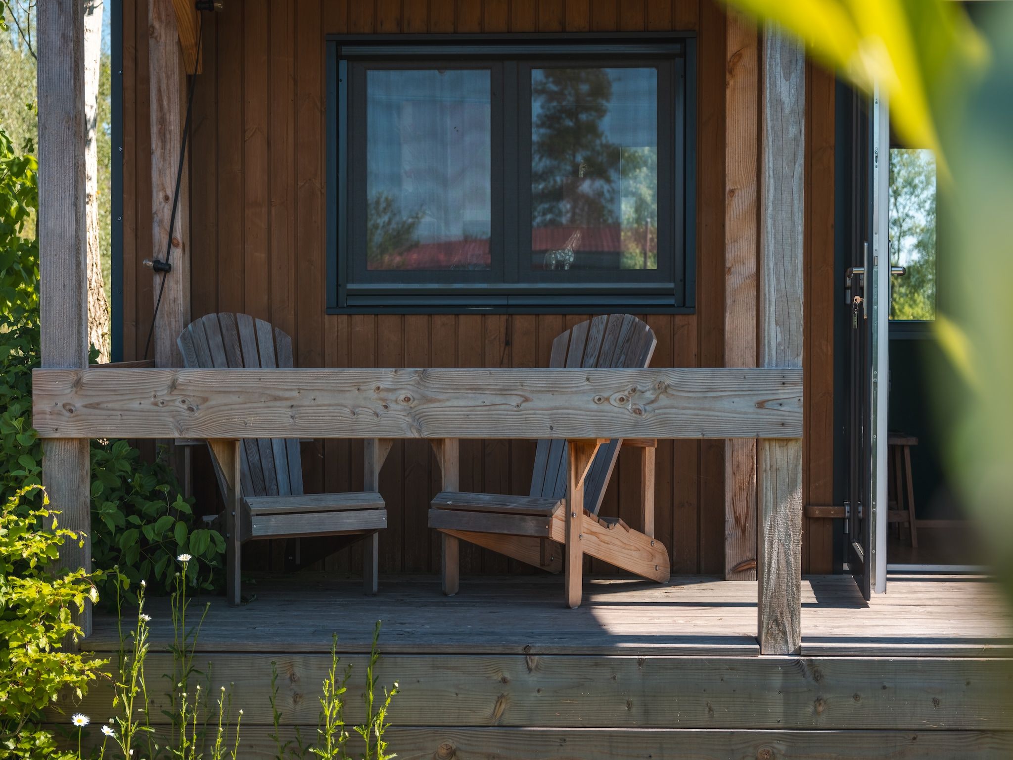Het terras van Groepsruimte i.c.m. 4 tiny greenhouses in Scherpenzeel (FR)