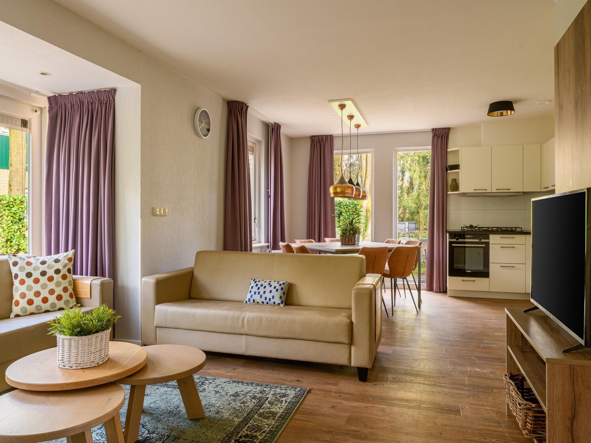 De woonkamer van Parc Duc de Brabant 16 in Diessen-Baarschot