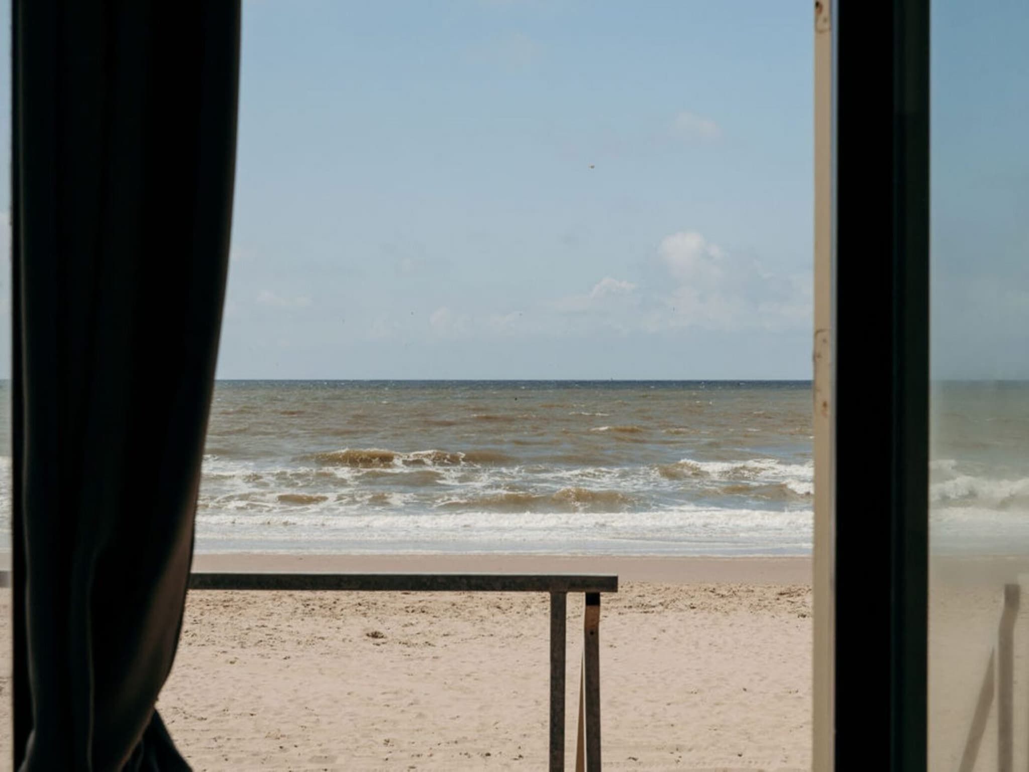 Het uitzicht vanaf Zeehut Petten in Petten