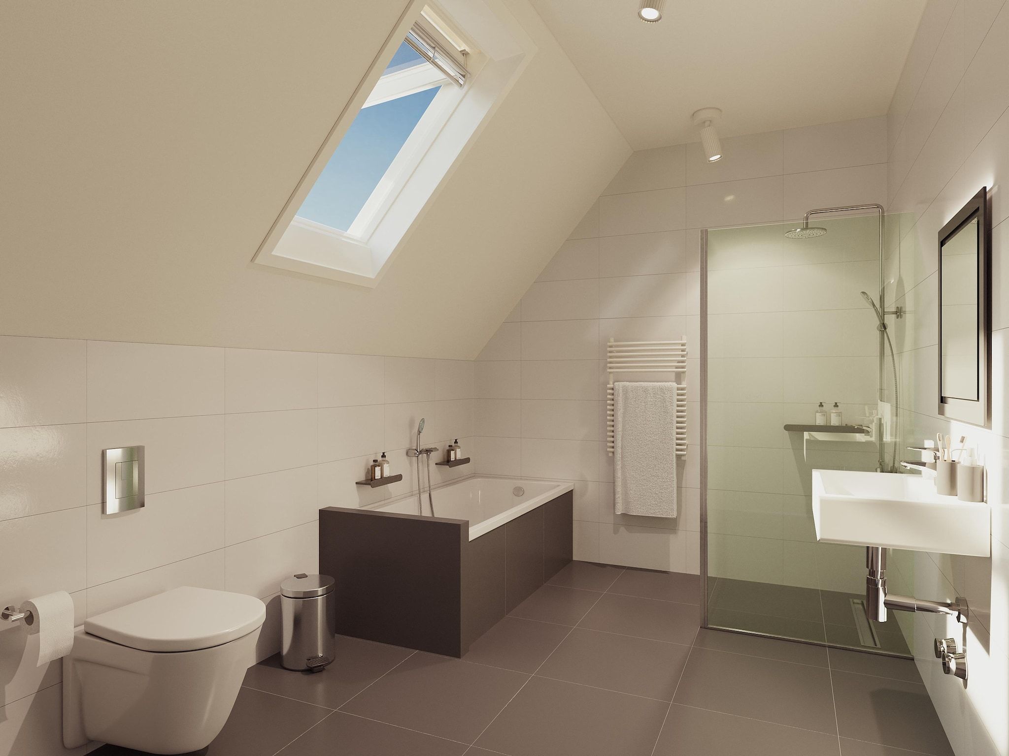 De badkamer van Draagsteen Outdoor Wellness in TA Gasselte