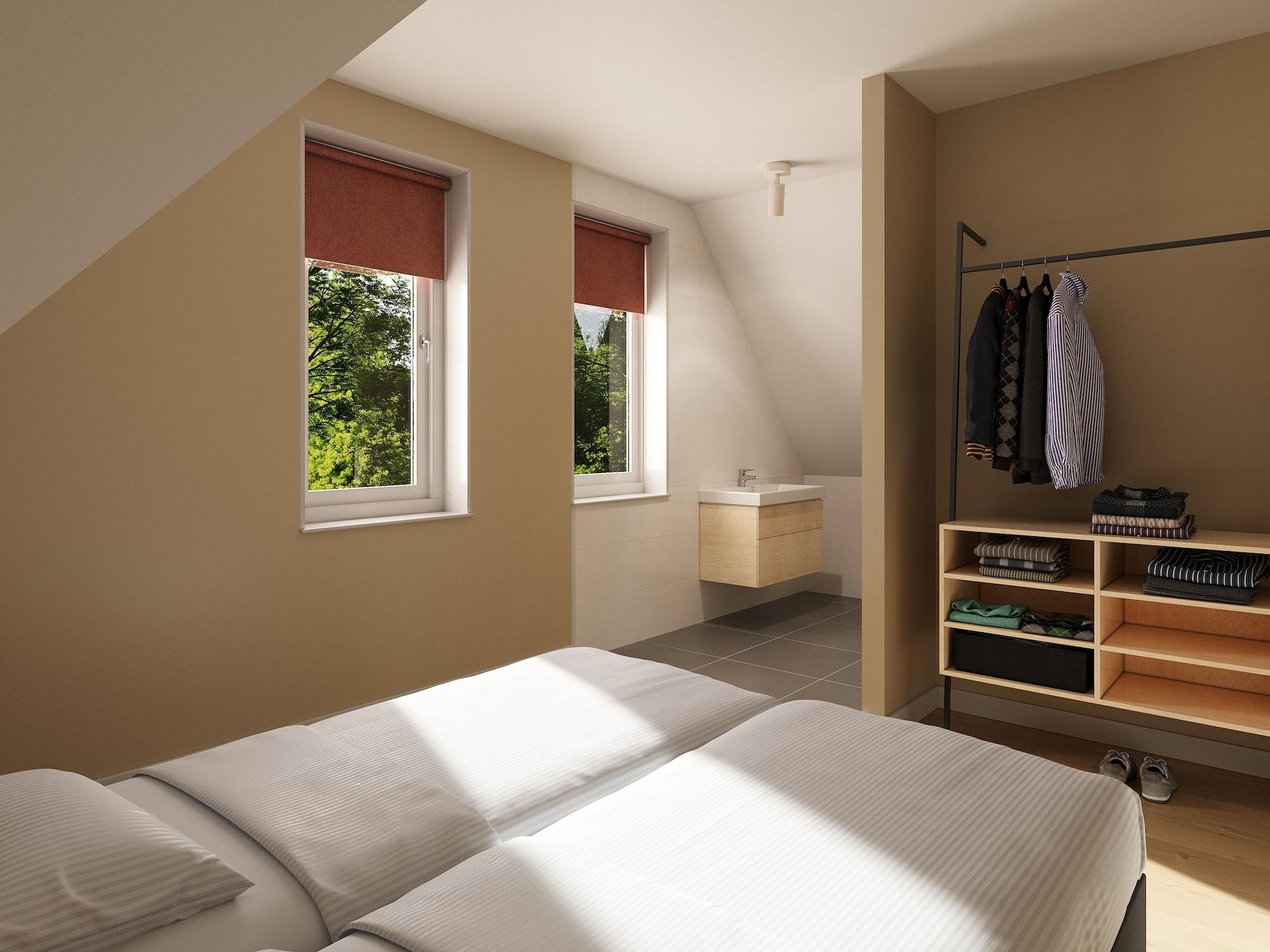 Een slaapkamer van Regthuys in PS Opperdoes