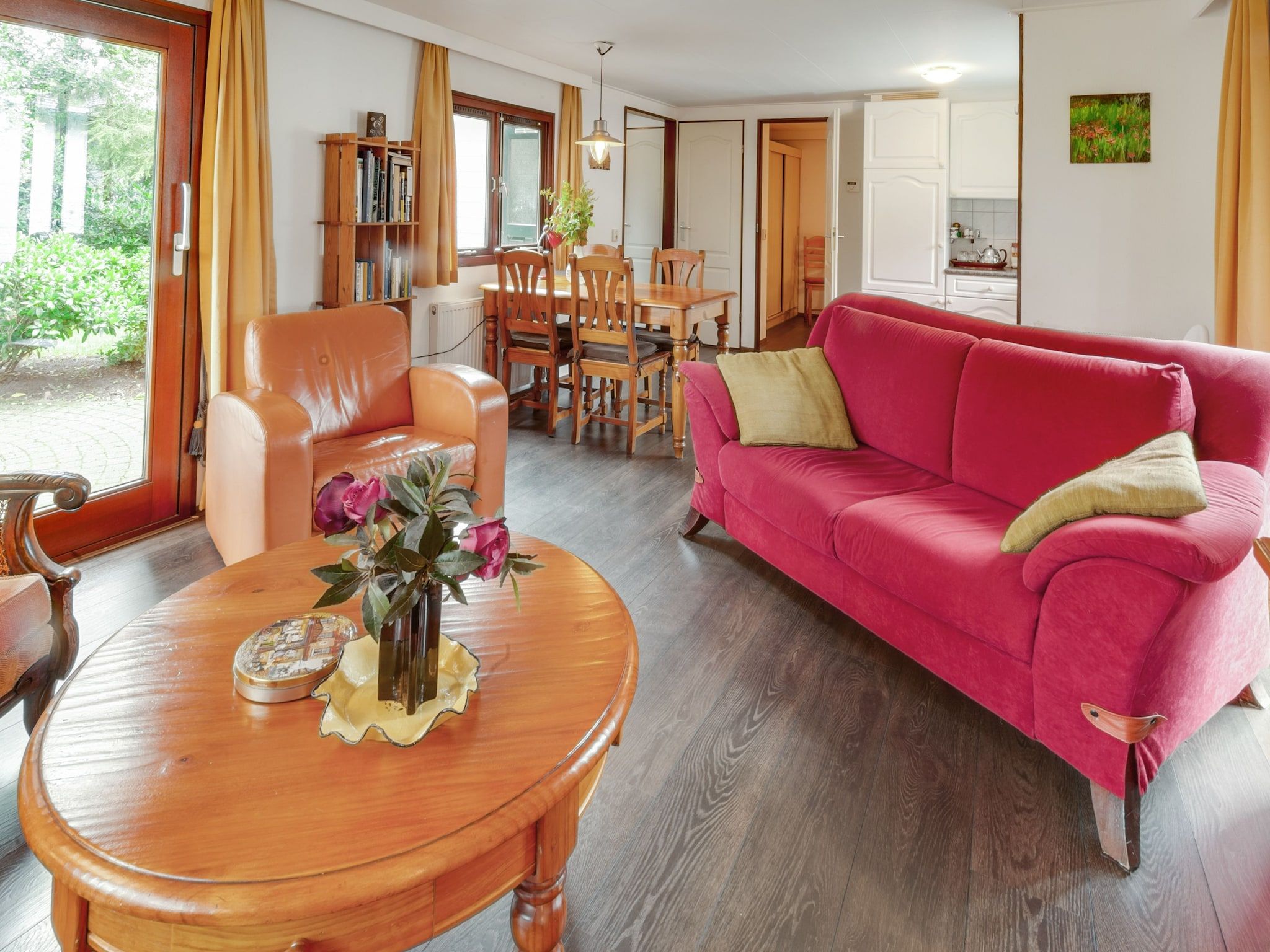 De woonkamer van Huisje Arti in Ommen- Stegeren