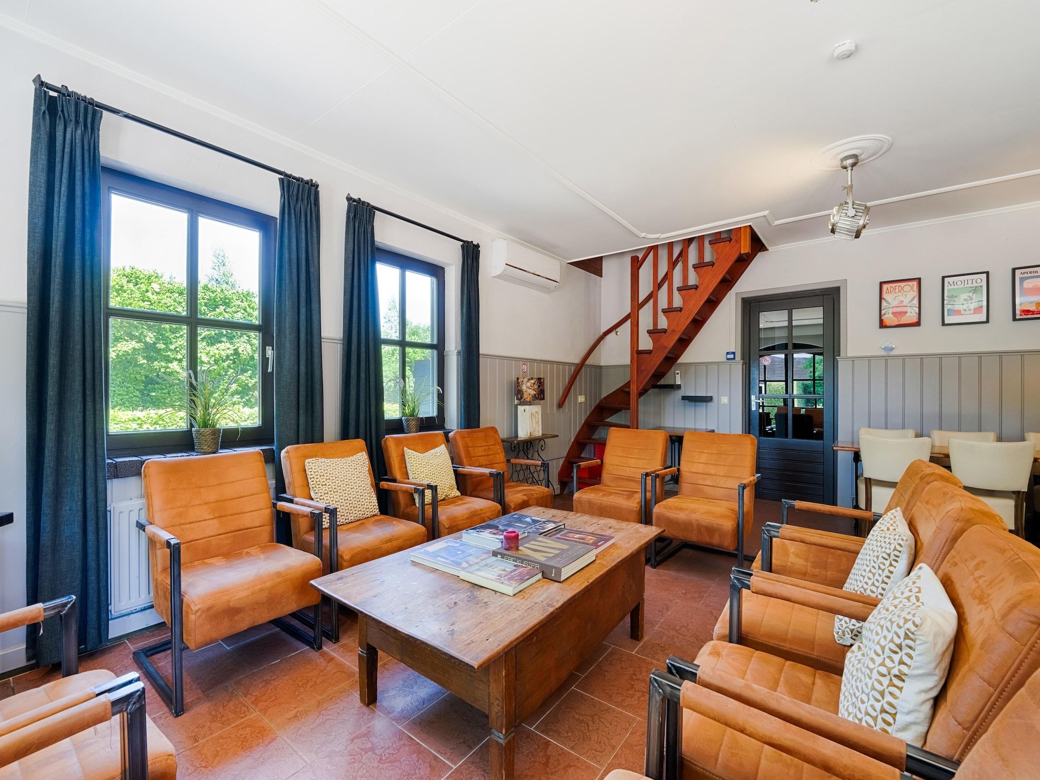 De woonkamer van 't Woold in Asten