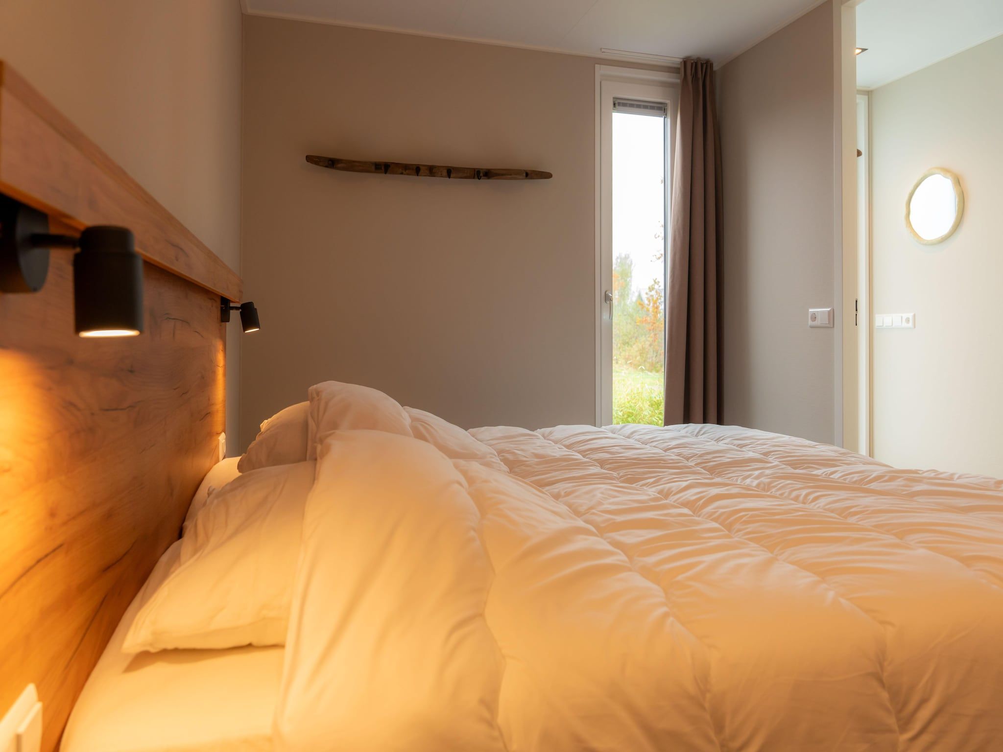 Een slaapkamer van Yn't Bosk in Sint Nicolaasga